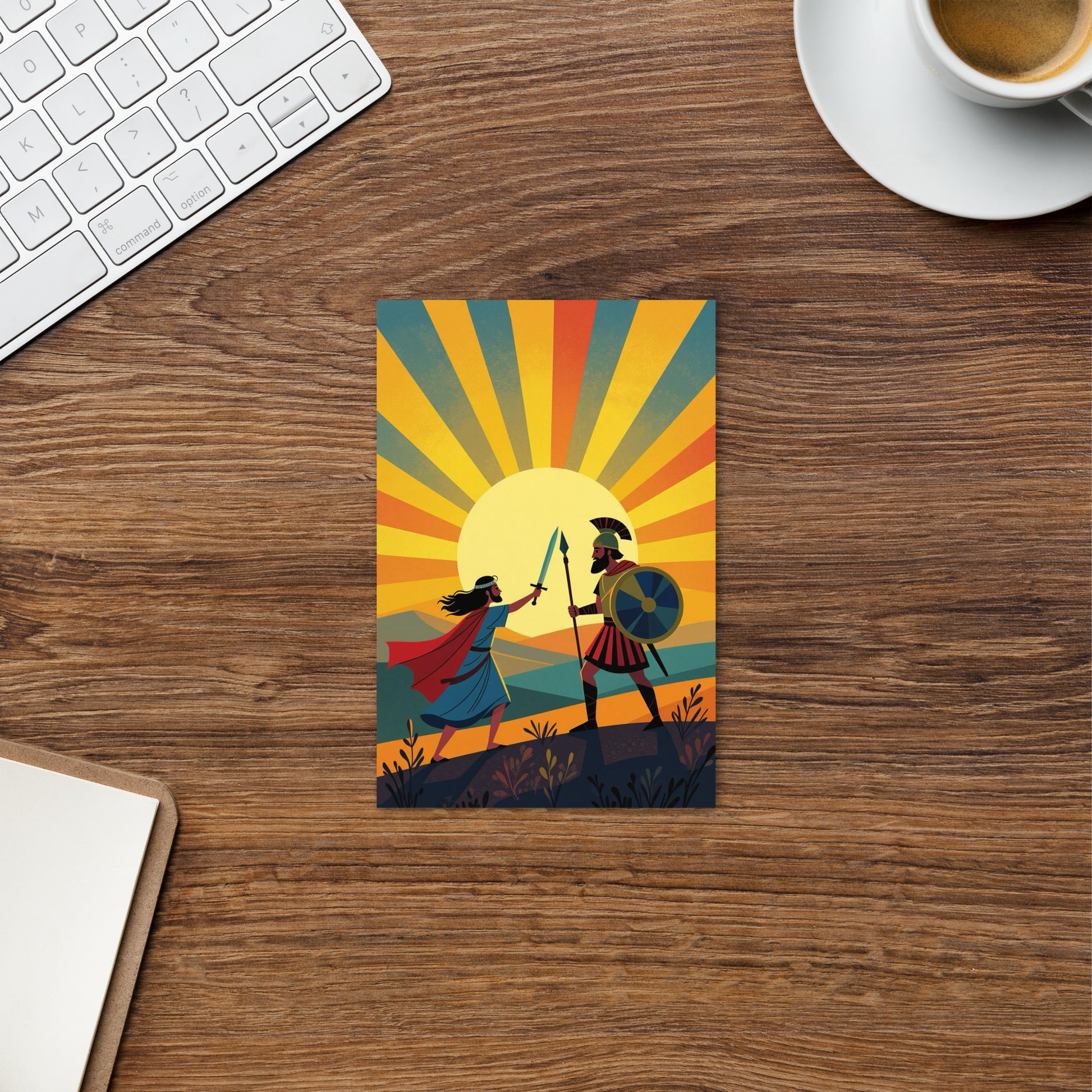 Sunset Battle Standard Postcard - American Zionist