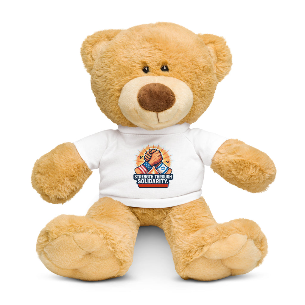 Strength Through Solidarity Teddy Bear with T-Shirt - American Zionist
