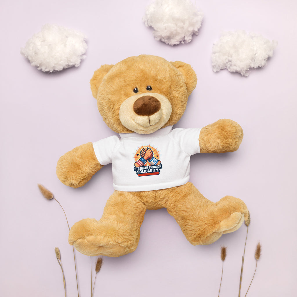 Strength Through Solidarity Teddy Bear with T-Shirt - American Zionist