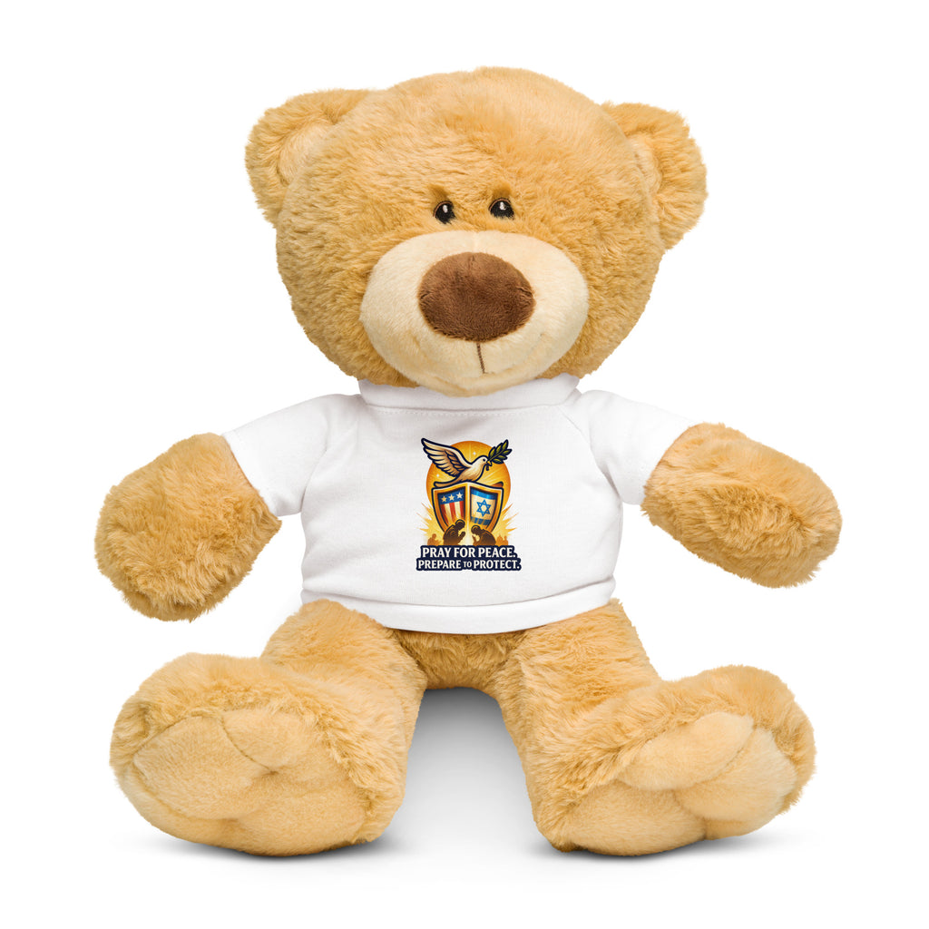 Pray For Peace Teddy Bear with T-Shirt - American Zionist