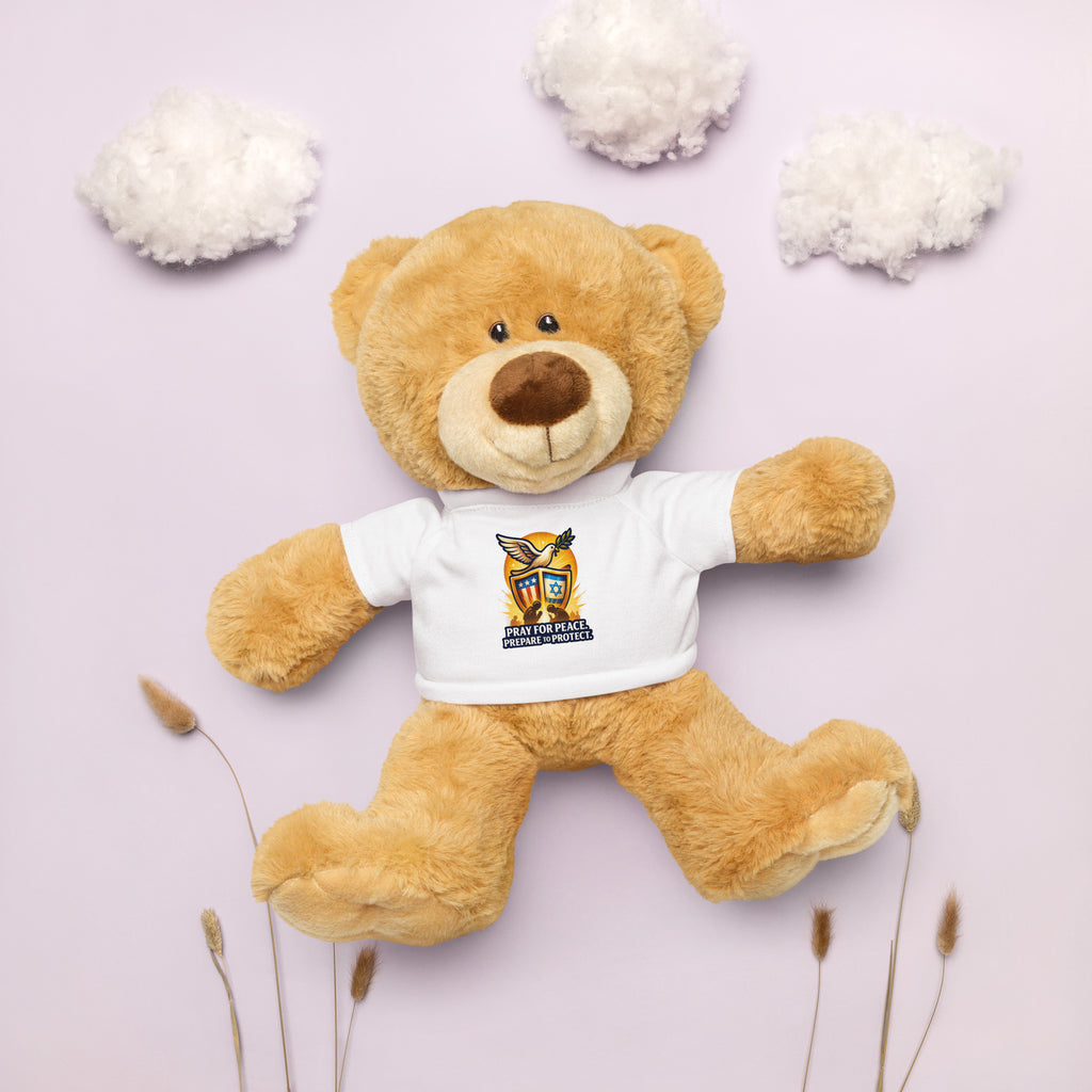 Pray For Peace Teddy Bear with T-Shirt - American Zionist