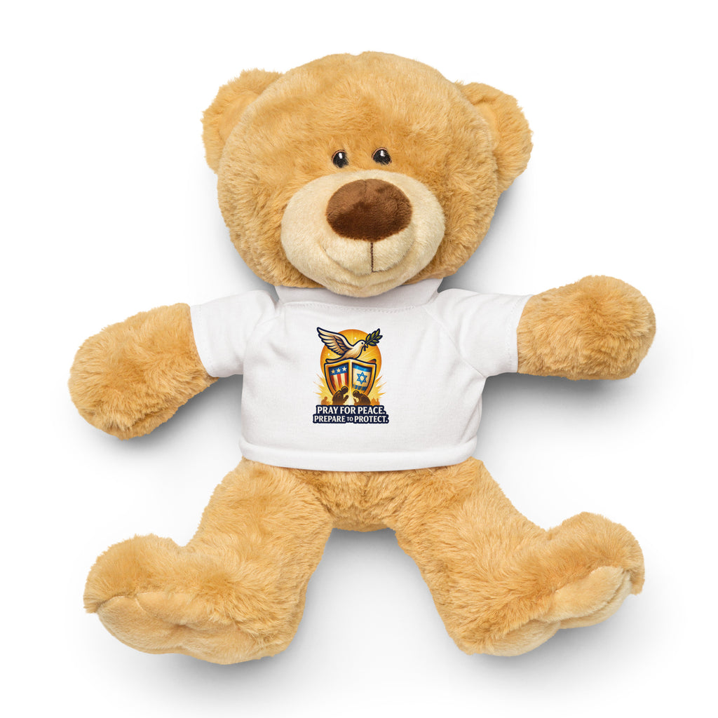 Pray For Peace Teddy Bear with T-Shirt - American Zionist