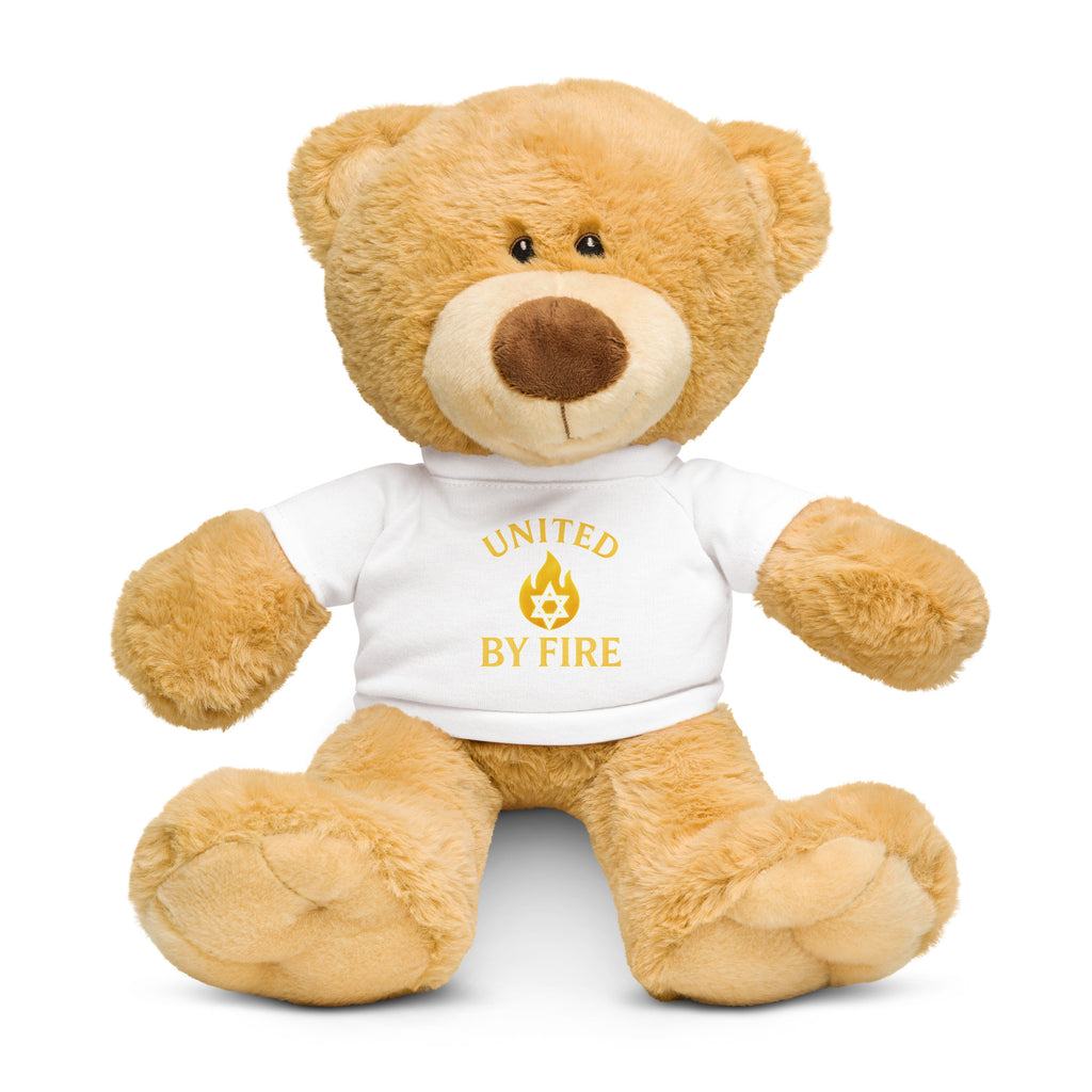United by Fire Teddy Bear with T-Shirt - American Zionist