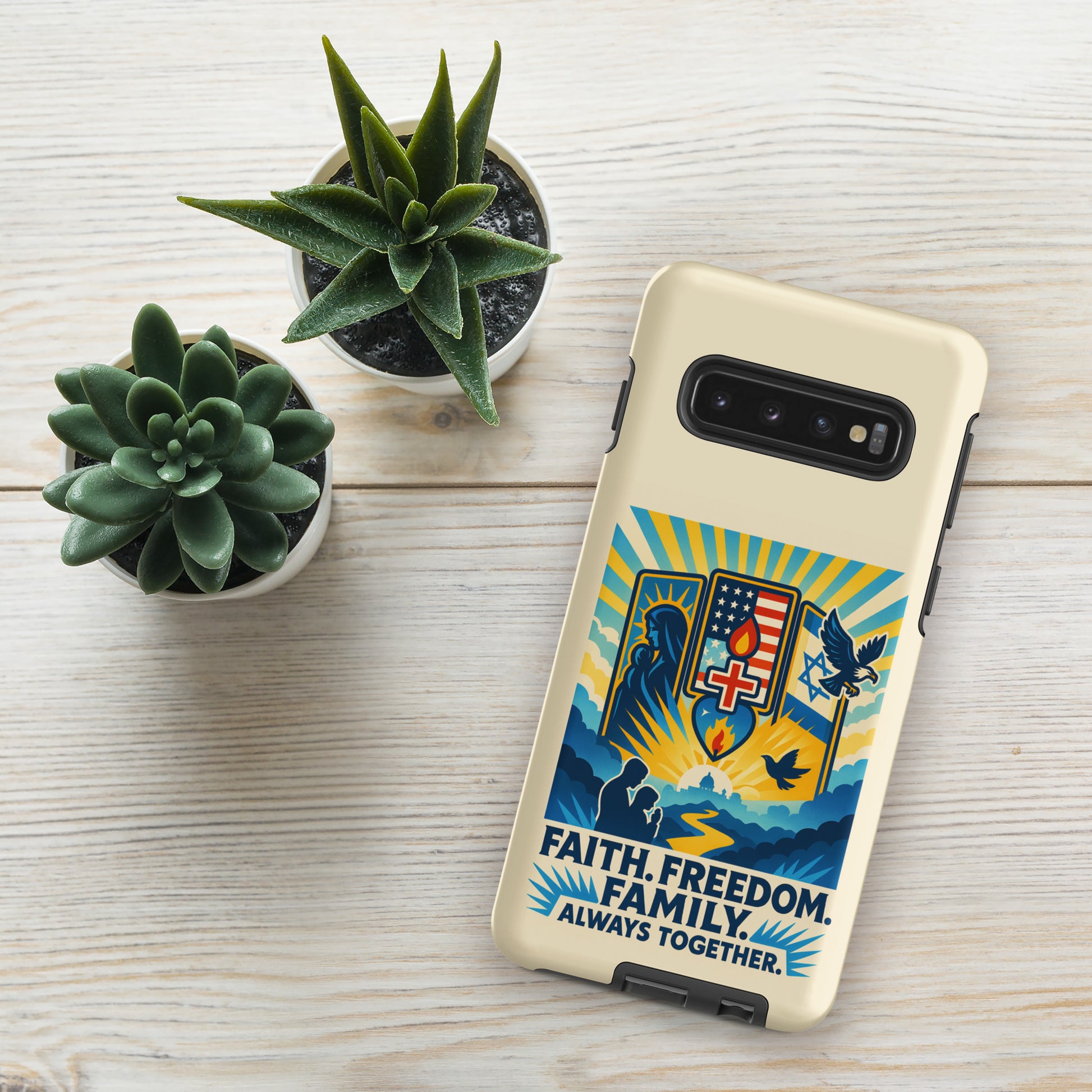 Faith Freedom Family Tough Case for Samsung® - American Zionist