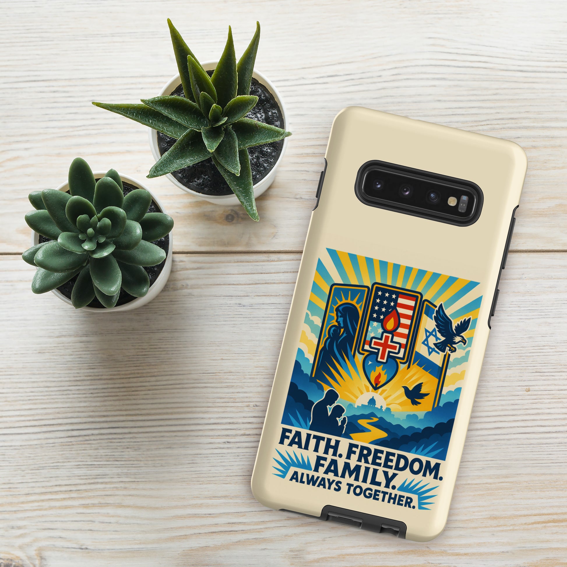 Faith Freedom Family Tough Case for Samsung® - American Zionist