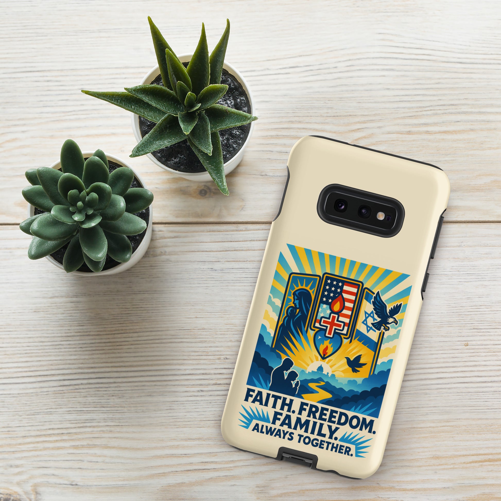 Faith Freedom Family Tough Case for Samsung® - American Zionist