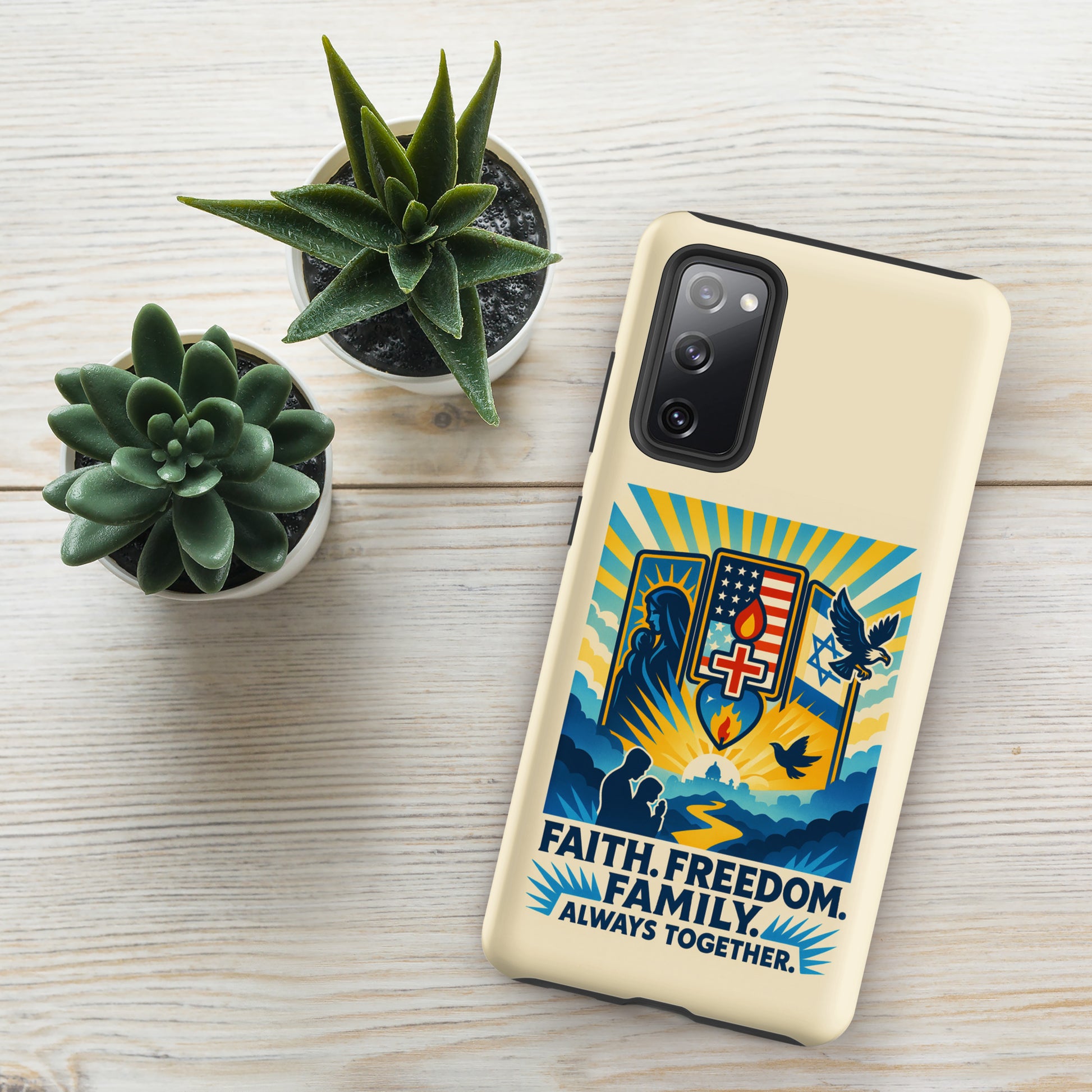 Faith Freedom Family Tough Case for Samsung® - American Zionist