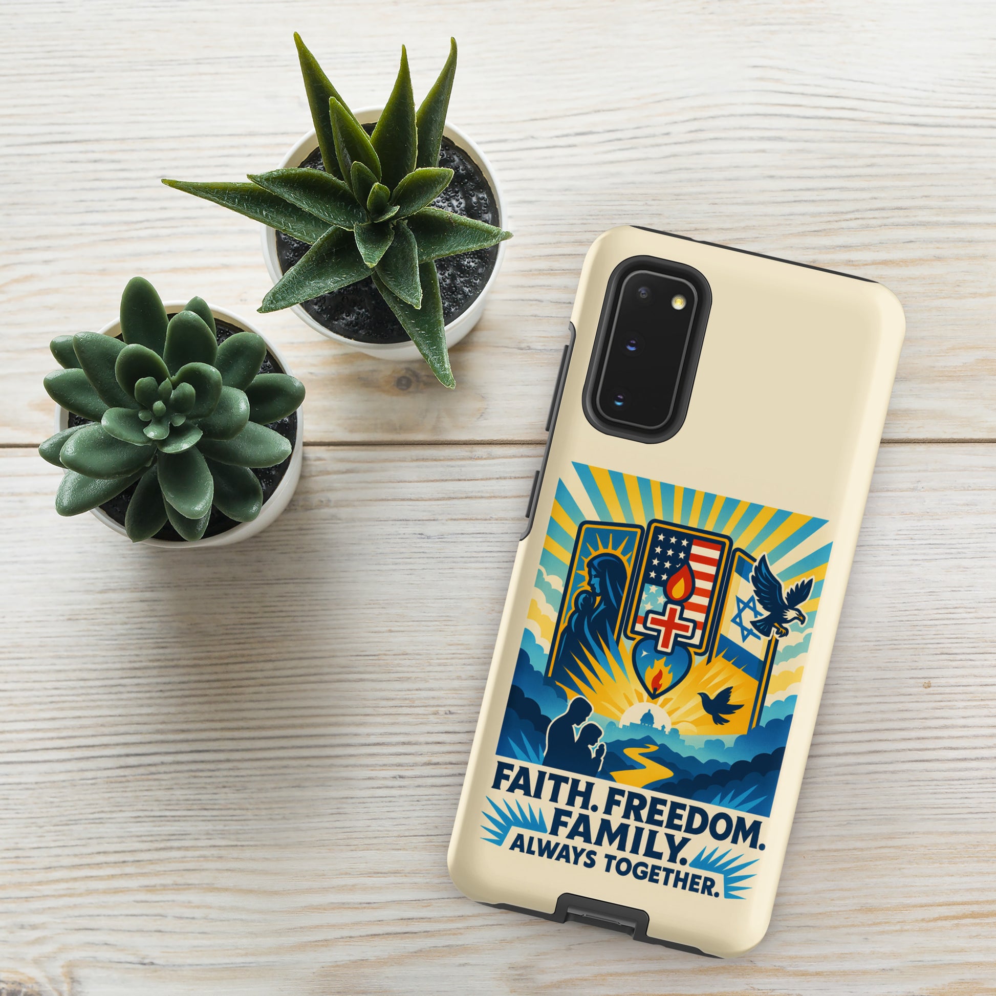Faith Freedom Family Tough Case for Samsung® - American Zionist