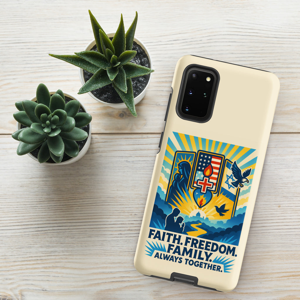 Faith Freedom Family Tough Case for Samsung® - American Zionist