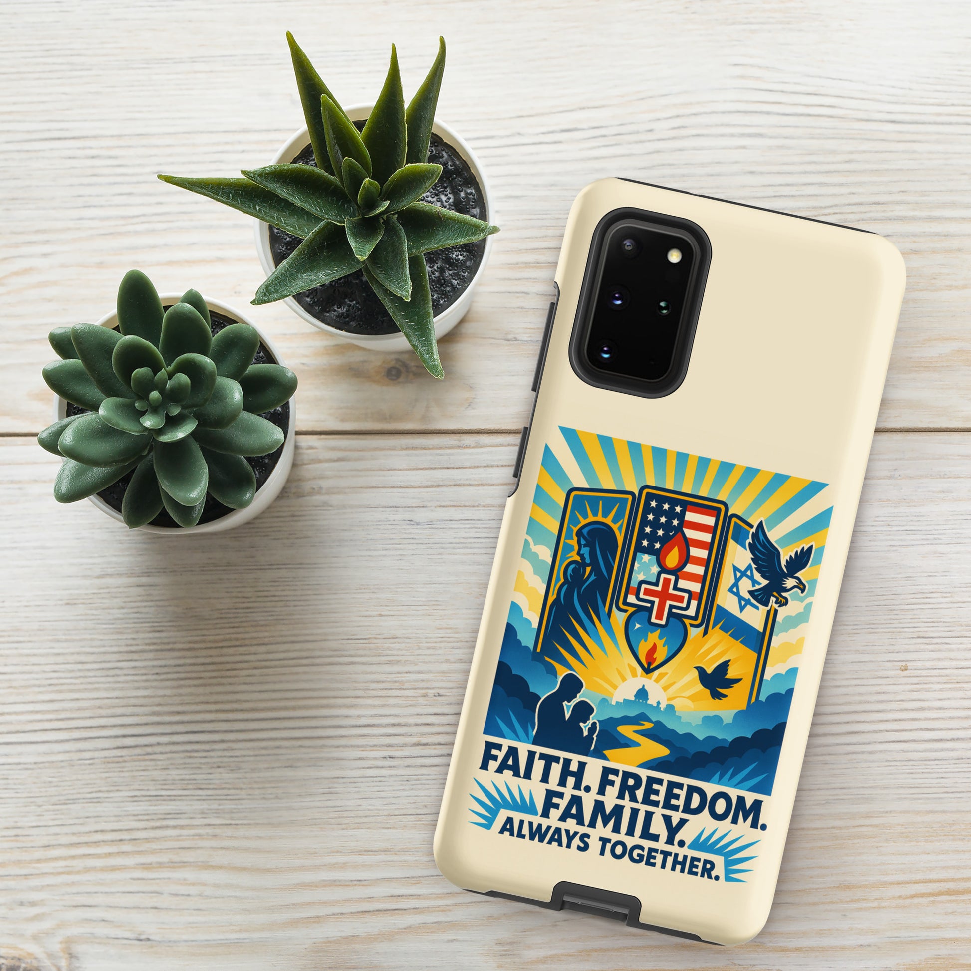Faith Freedom Family Tough Case for Samsung® - American Zionist
