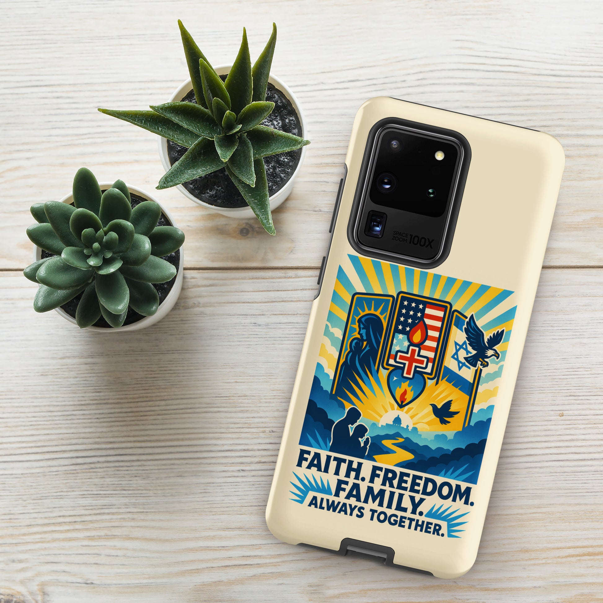 Faith Freedom Family Tough Case for Samsung® - American Zionist