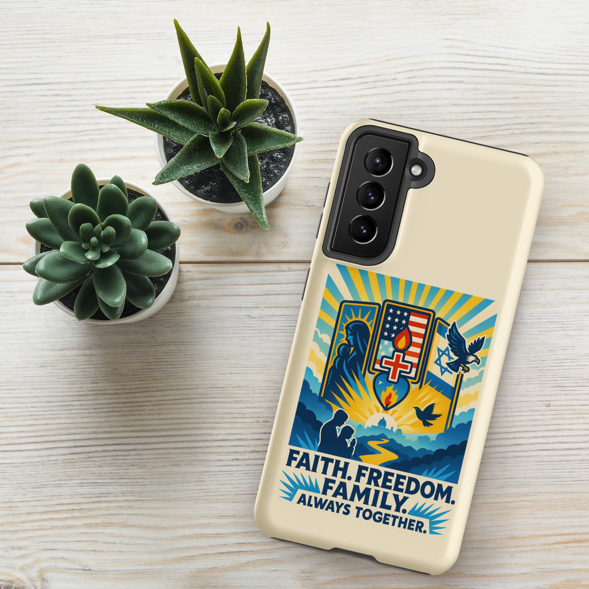 Faith Freedom Family Tough Case for Samsung® - American Zionist