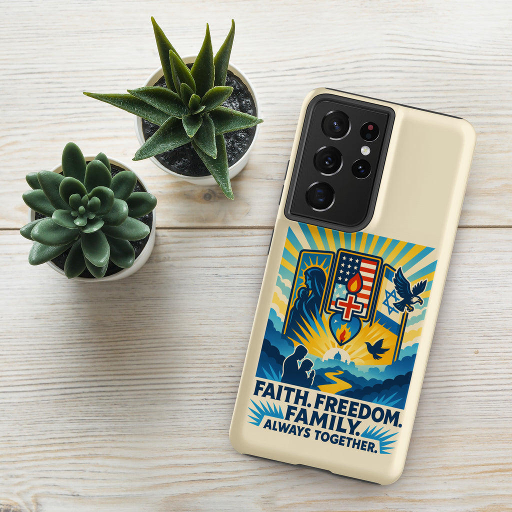 Faith Freedom Family Tough Case for Samsung® - American Zionist