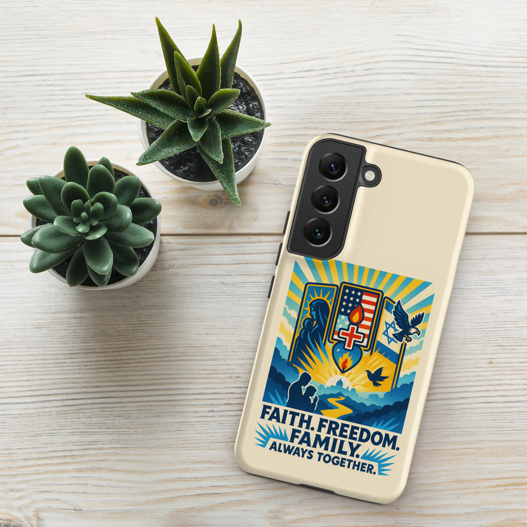 Faith Freedom Family Tough Case for Samsung® - American Zionist