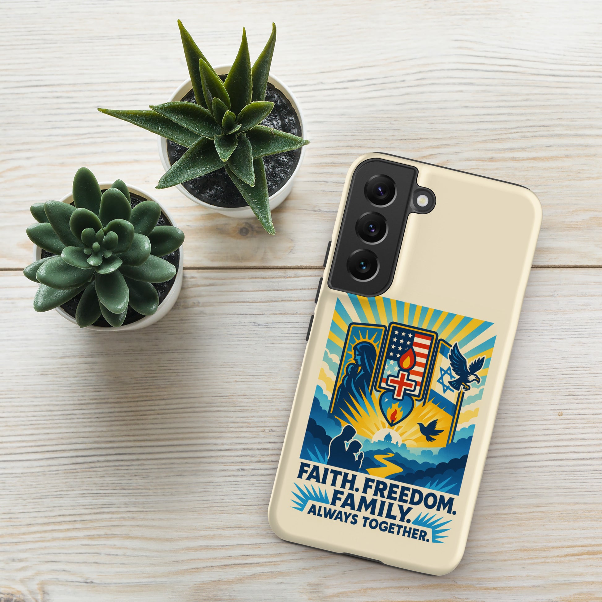 Faith Freedom Family Tough Case for Samsung® - American Zionist