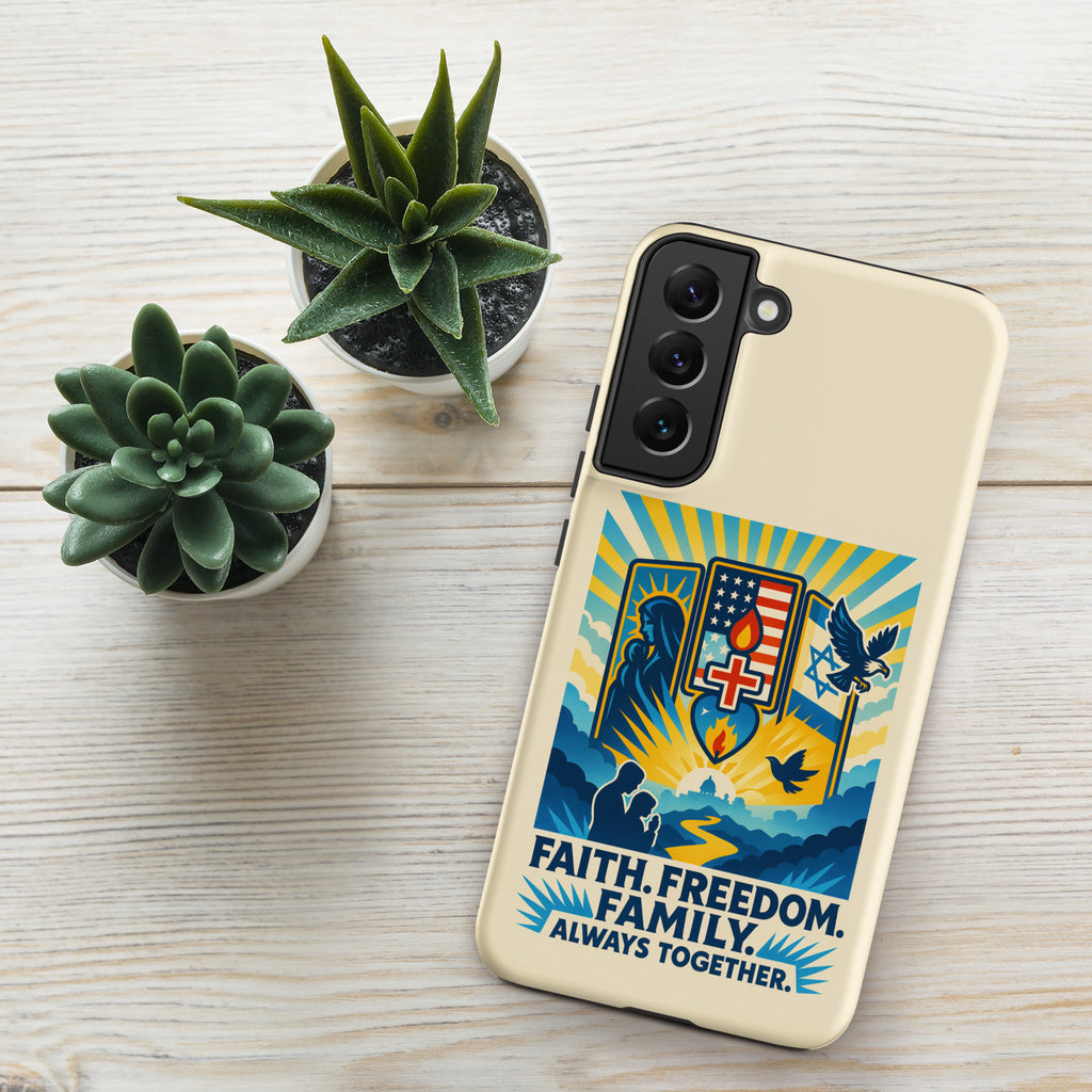 Faith Freedom Family Tough Case for Samsung® - American Zionist