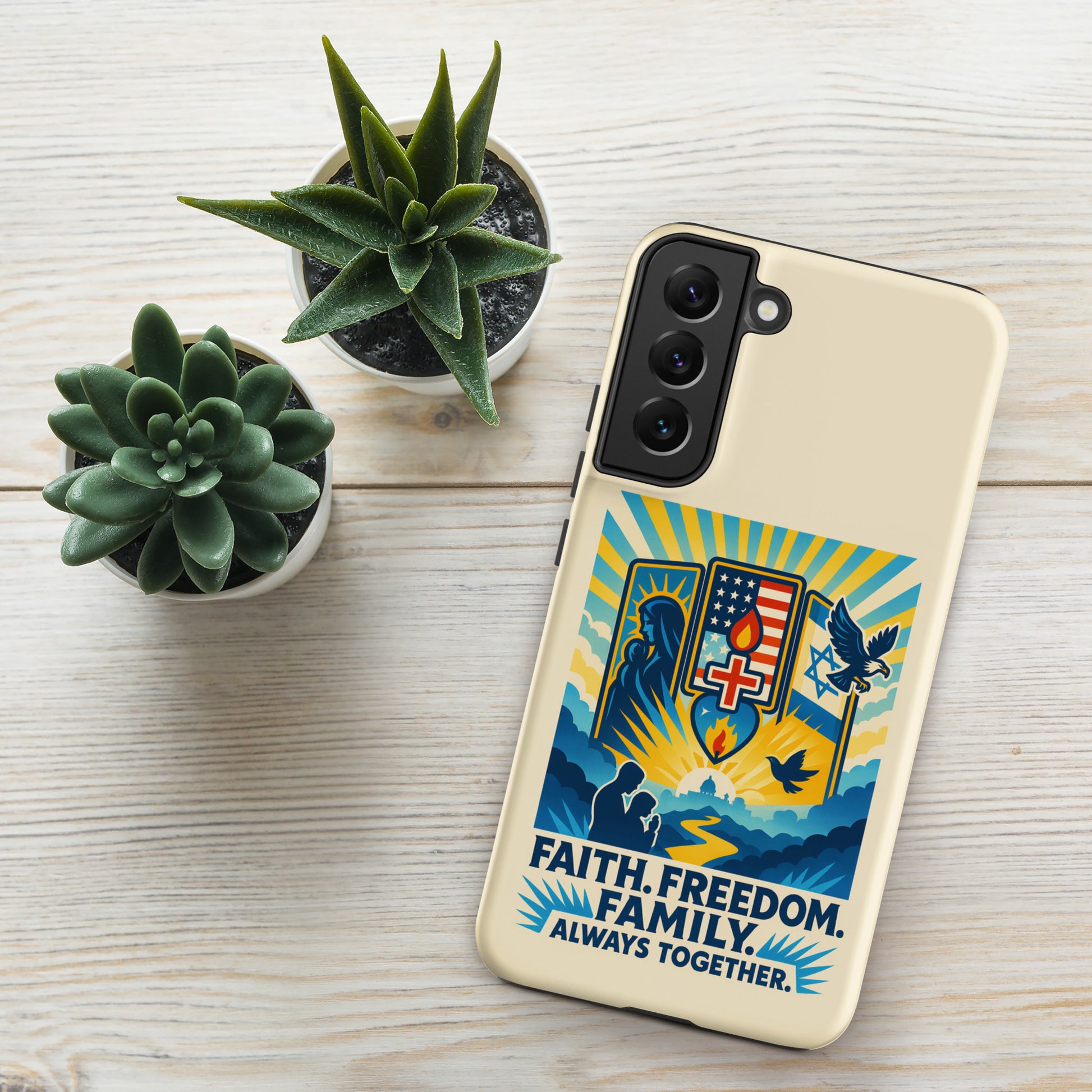Faith Freedom Family Tough Case for Samsung® - American Zionist
