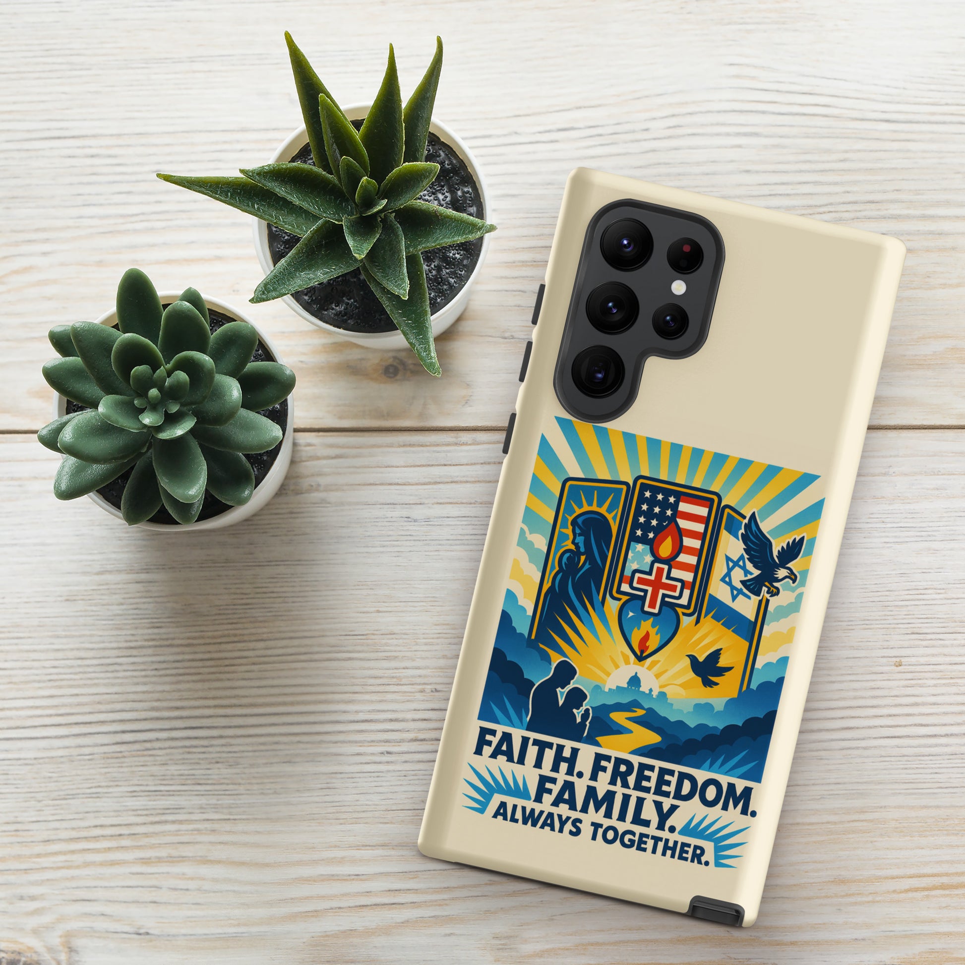 Faith Freedom Family Tough Case for Samsung® - American Zionist