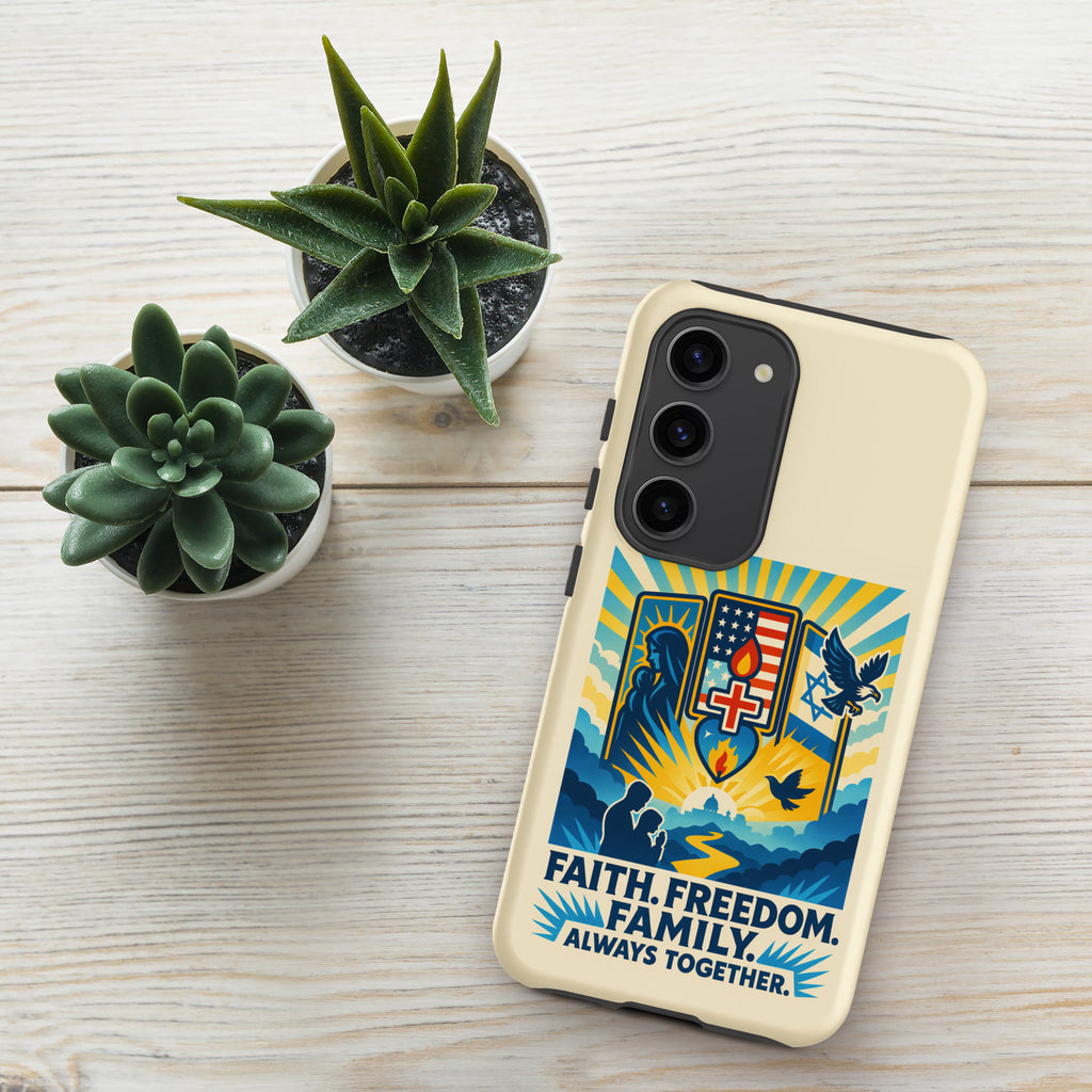 Faith Freedom Family Tough Case for Samsung® - American Zionist