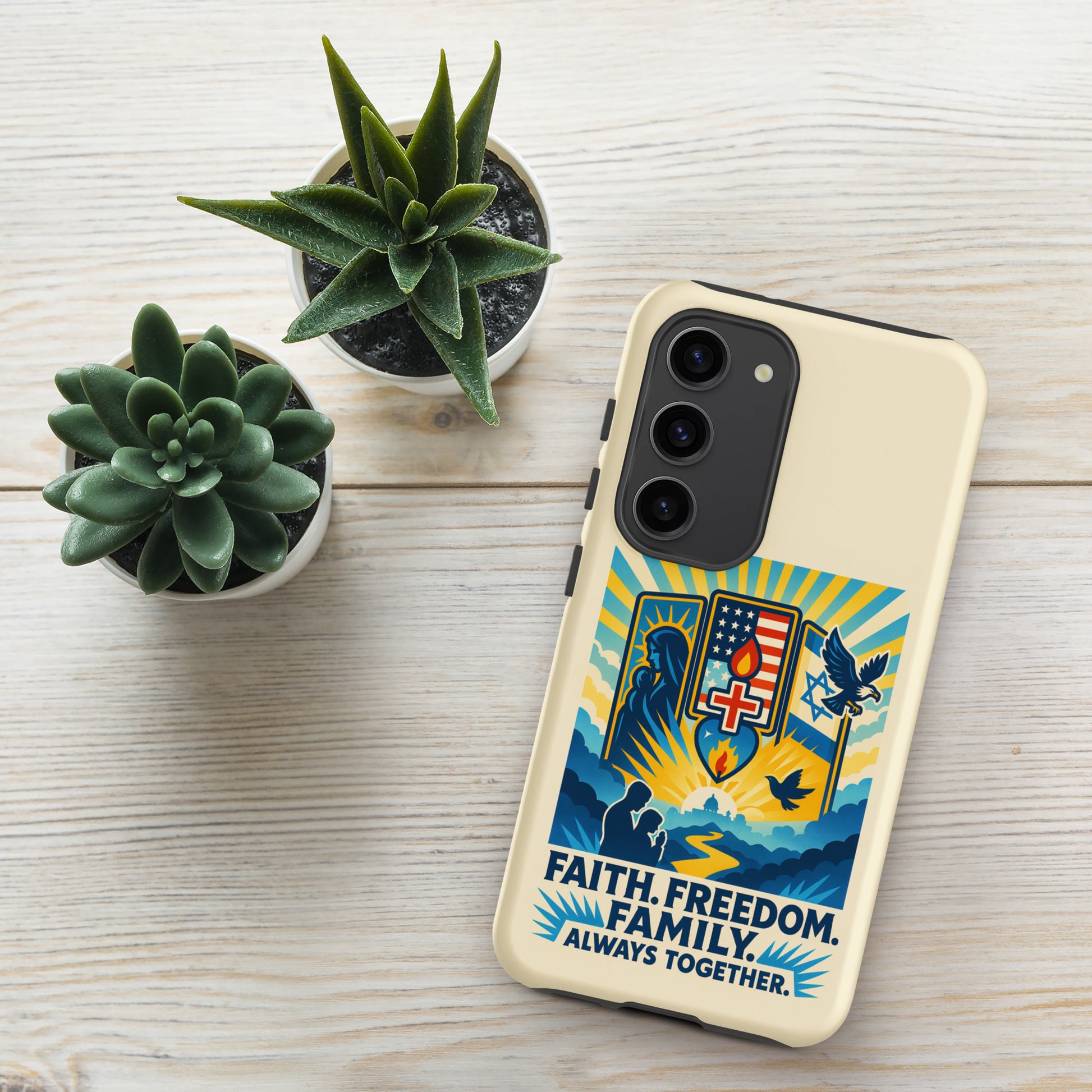 Faith Freedom Family Tough Case for Samsung® - American Zionist