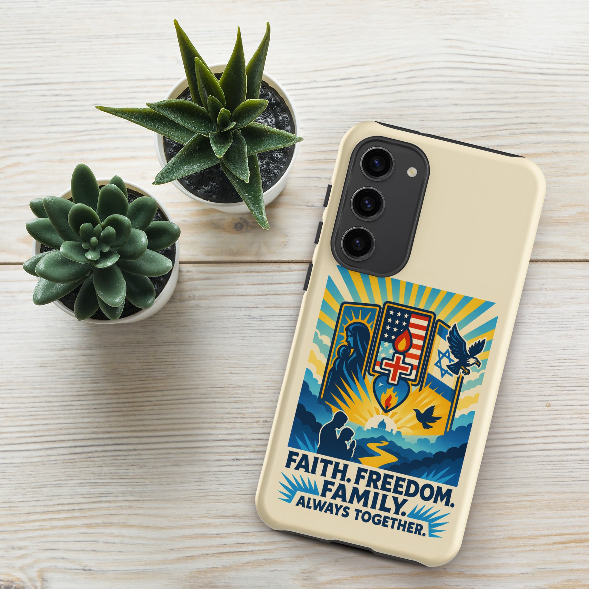 Faith Freedom Family Tough Case for Samsung® - American Zionist