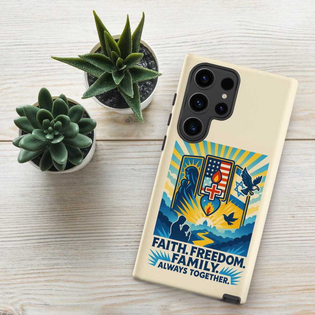 Faith Freedom Family Tough Case for Samsung® - American Zionist