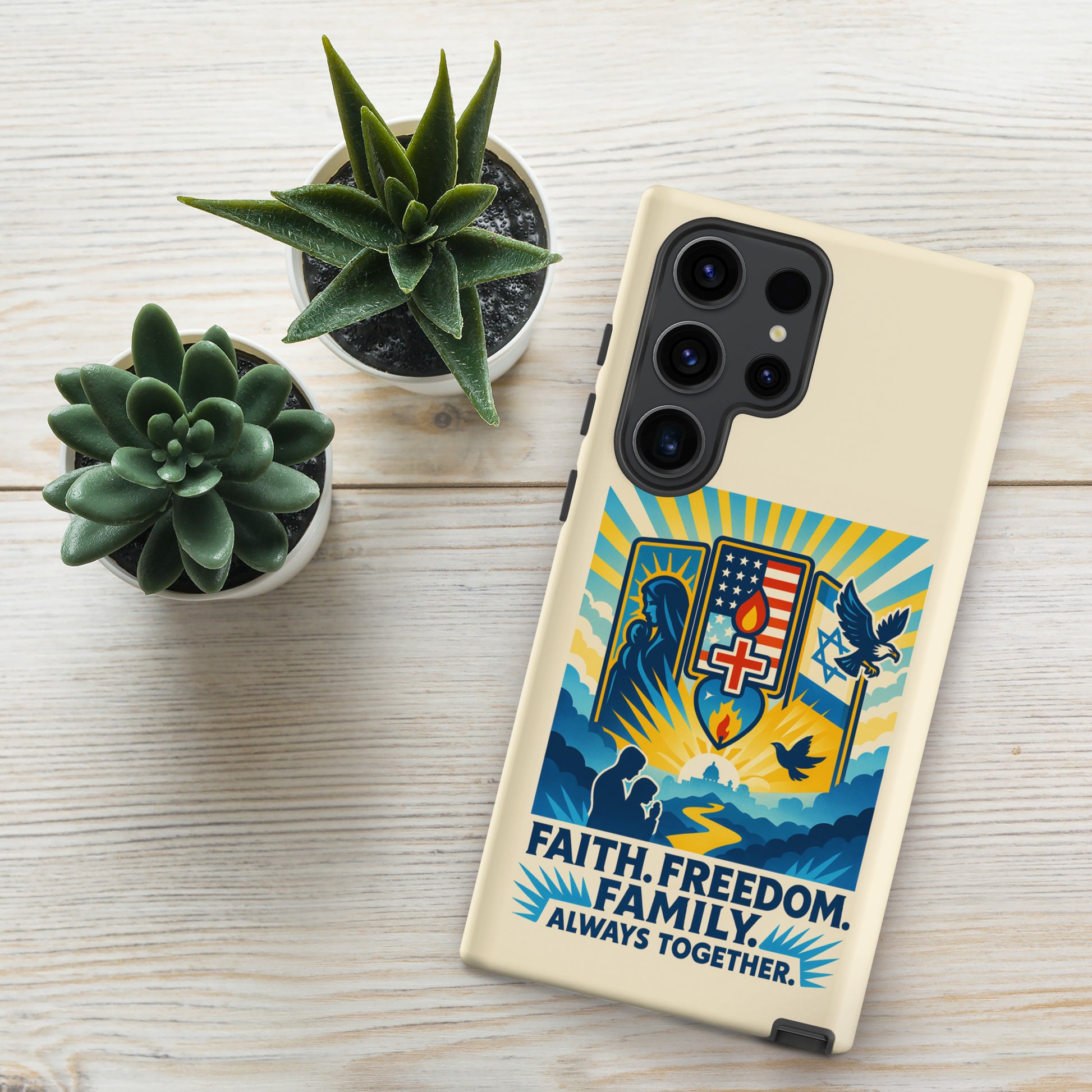 Faith Freedom Family Tough Case for Samsung® - American Zionist