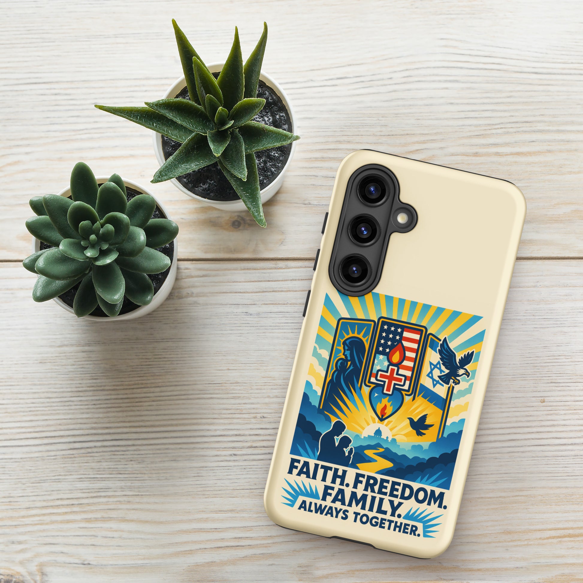 Faith Freedom Family Tough Case for Samsung® - American Zionist