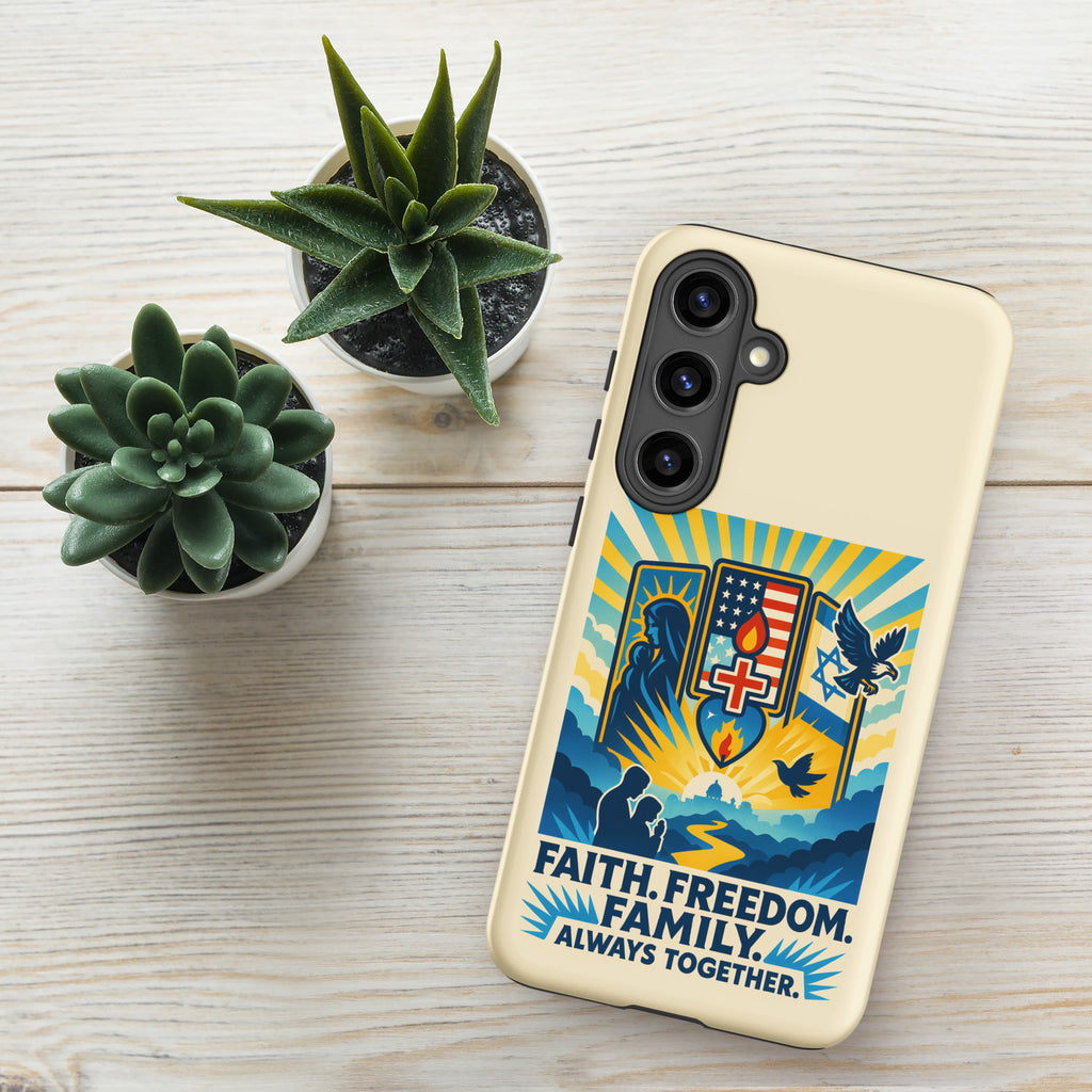 Faith Freedom Family Tough Case for Samsung® - American Zionist