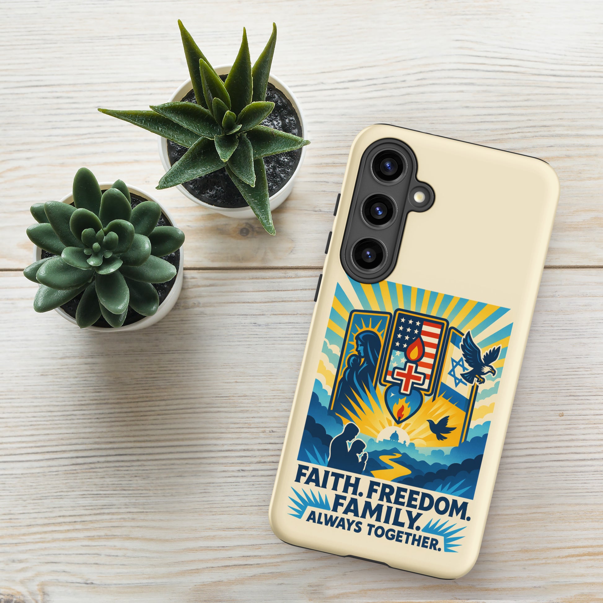 Faith Freedom Family Tough Case for Samsung® - American Zionist
