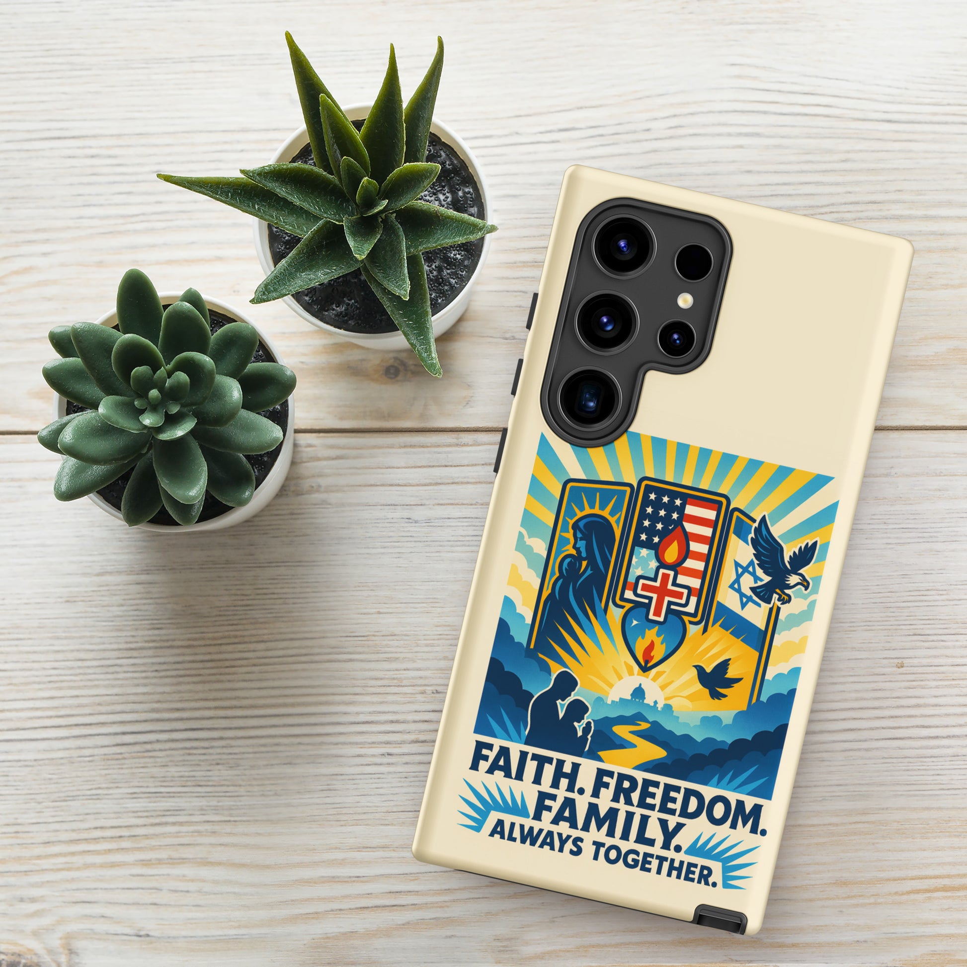 Faith Freedom Family Tough Case for Samsung® - American Zionist