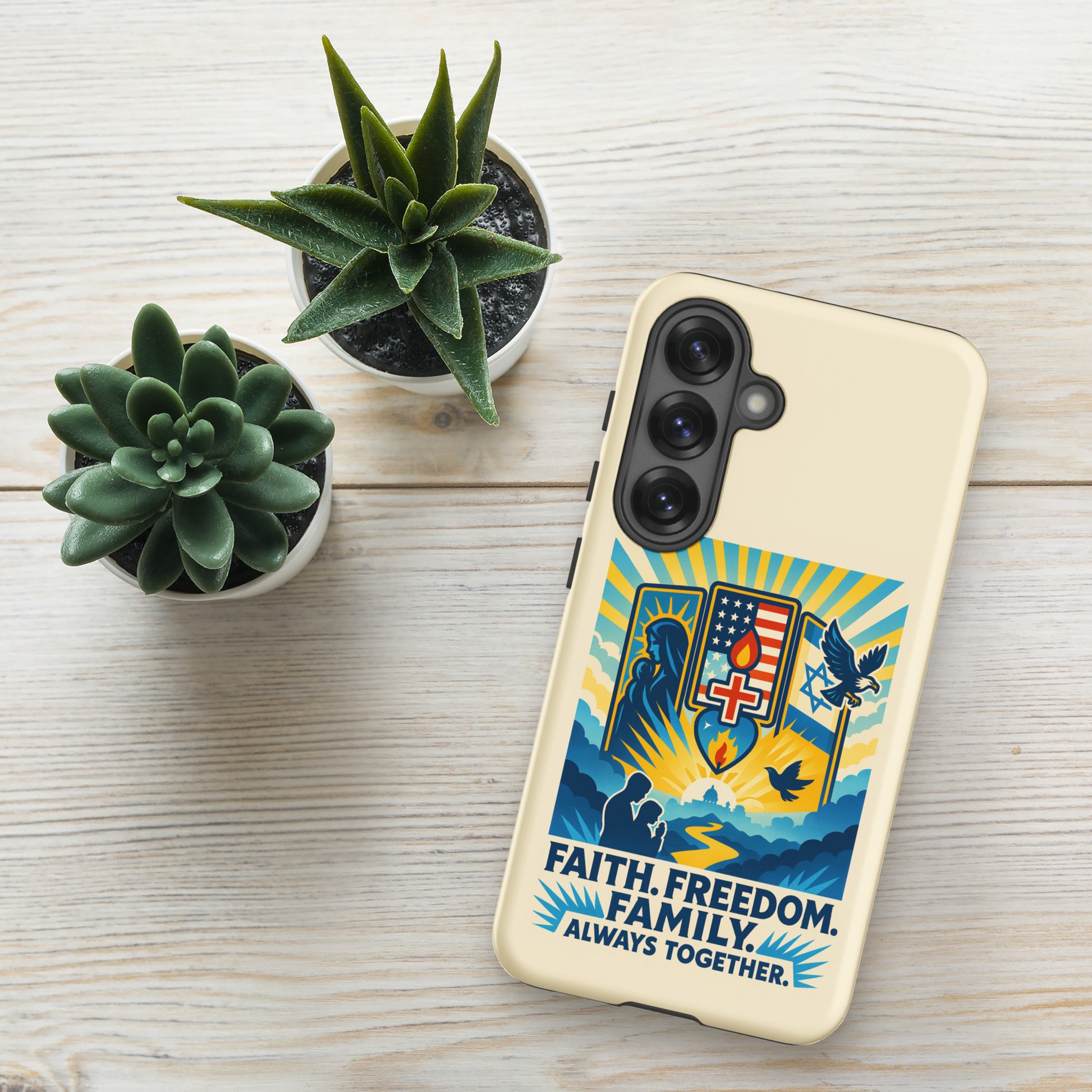Faith Freedom Family Tough Case for Samsung® - American Zionist