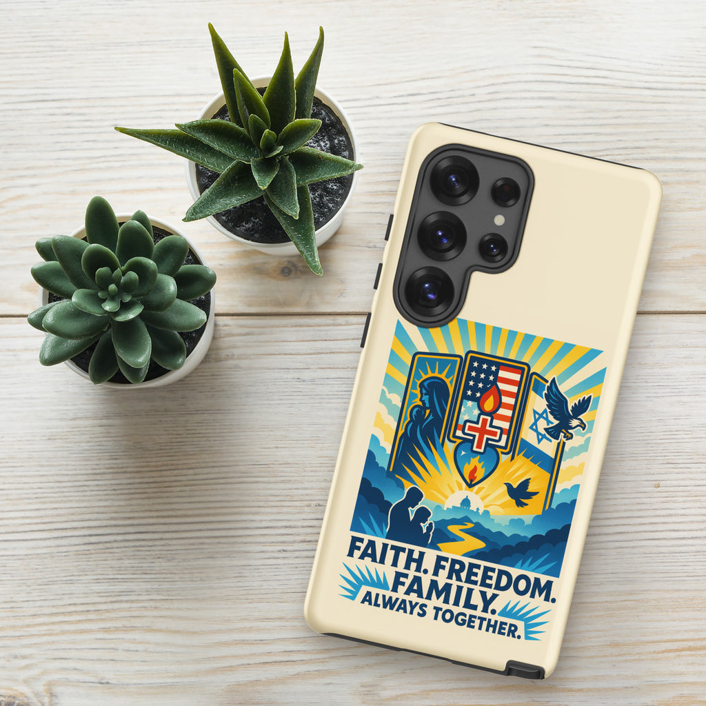 Faith Freedom Family Tough Case for Samsung® - American Zionist