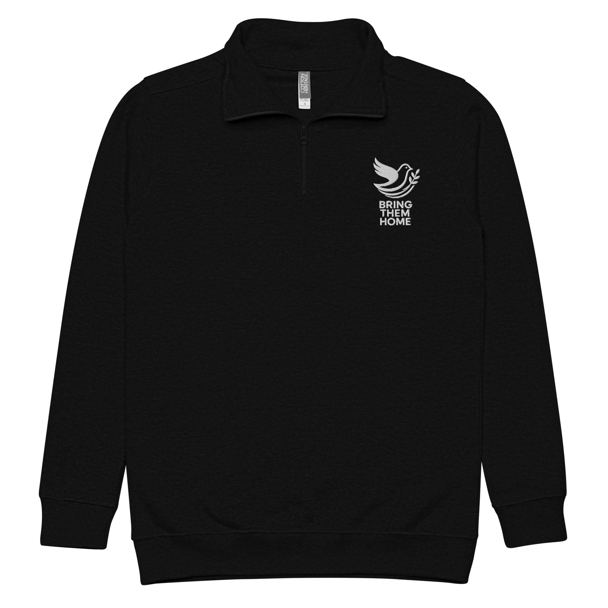 Dove Bring Them Home Unisex Fleece Pullover - American Zionist