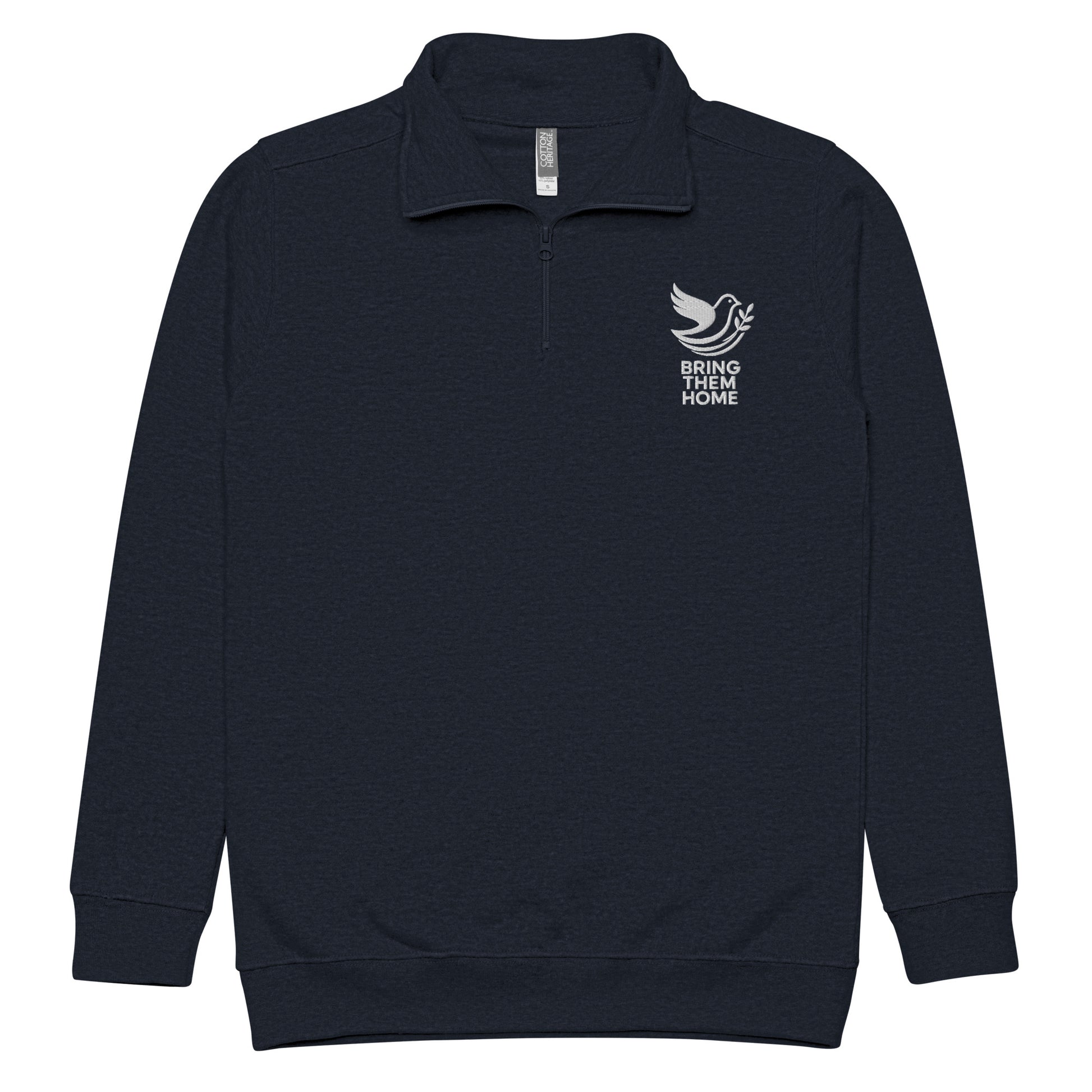 Dove Bring Them Home Unisex Fleece Pullover - American Zionist