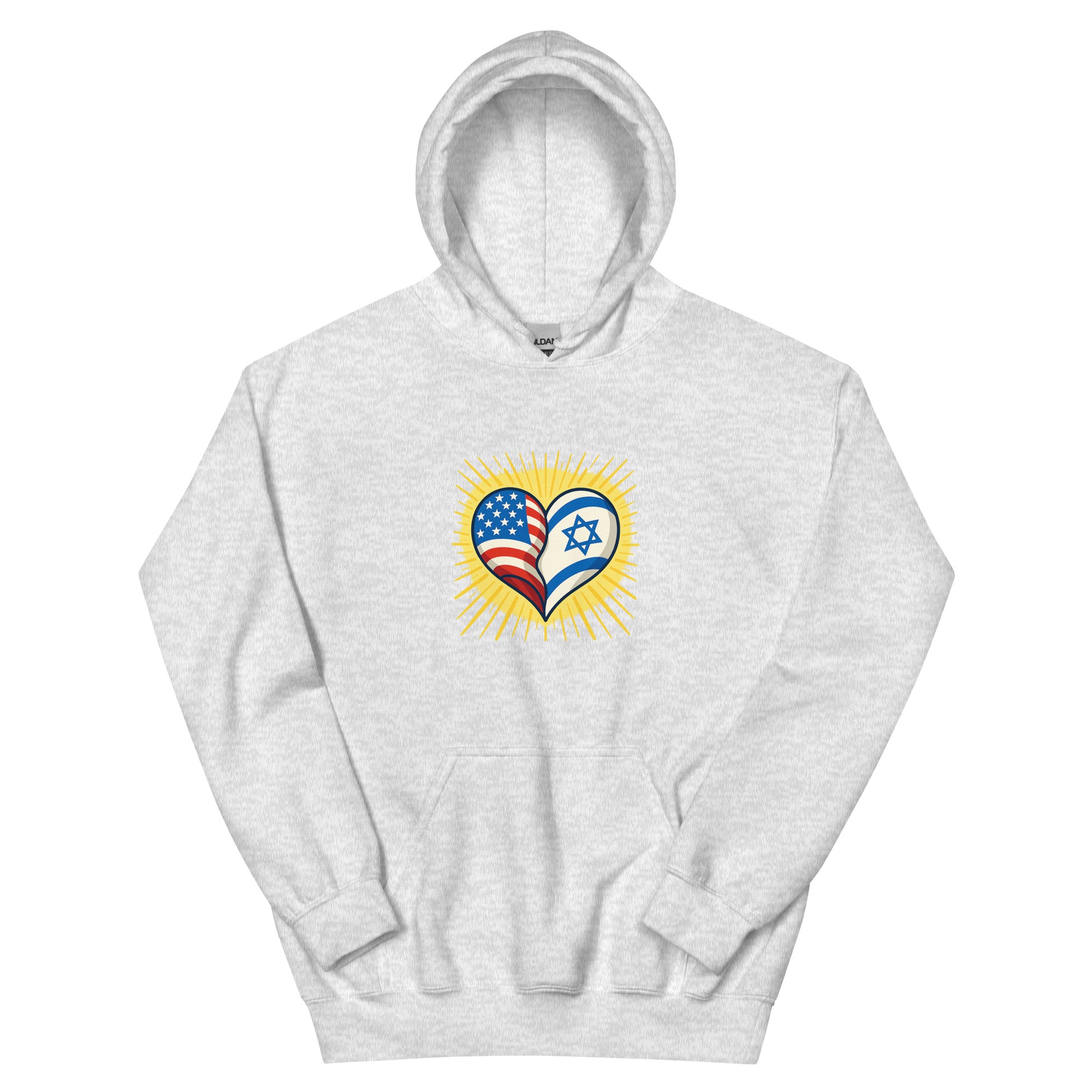 America & Israel Unisex Heavy Blend Hoodie - American Zionist
