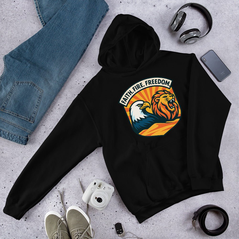 Lions Eagles Rise Unisex Heavy Blend Hoodie - American Zionist