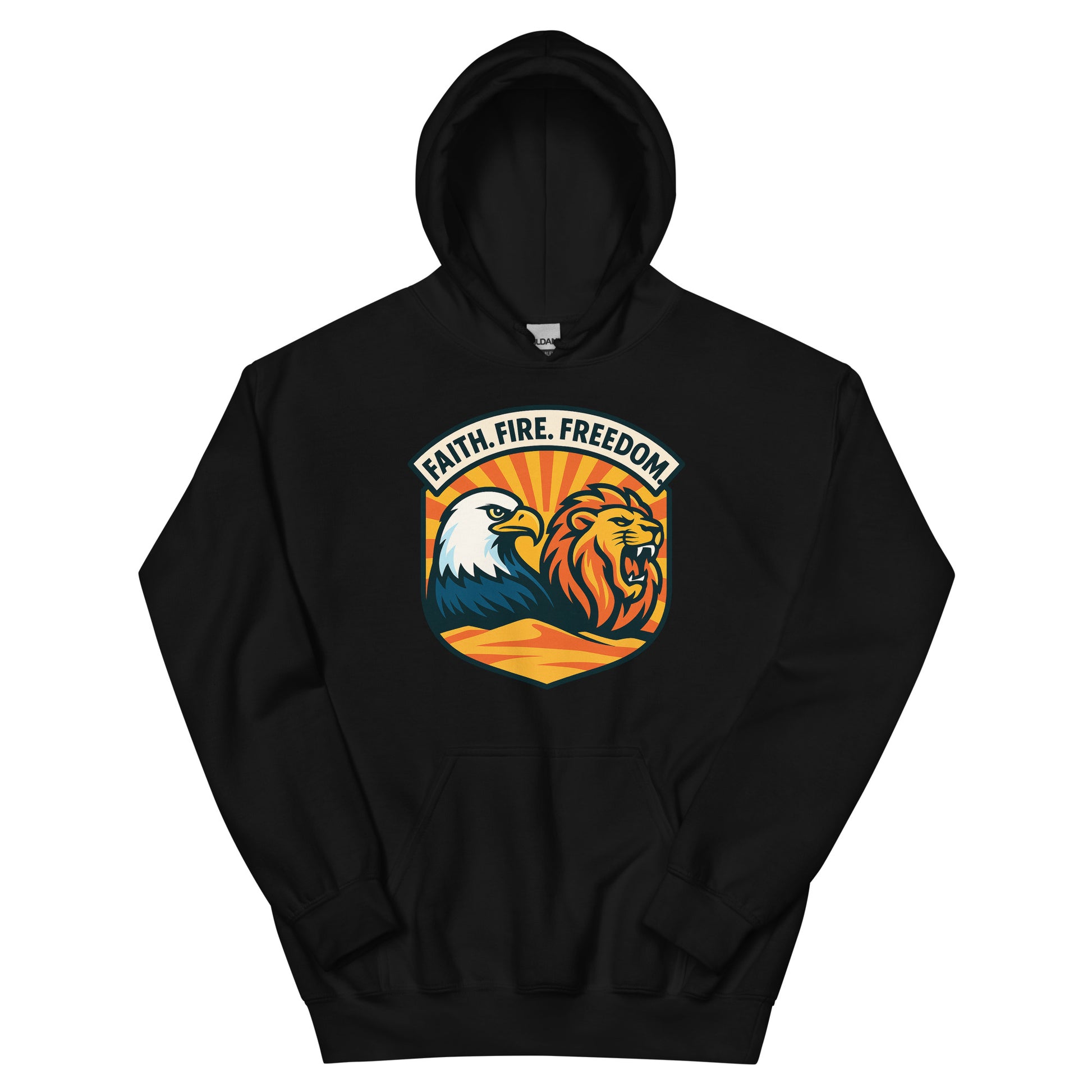 Lions Eagles Rise Unisex Heavy Blend Hoodie - American Zionist