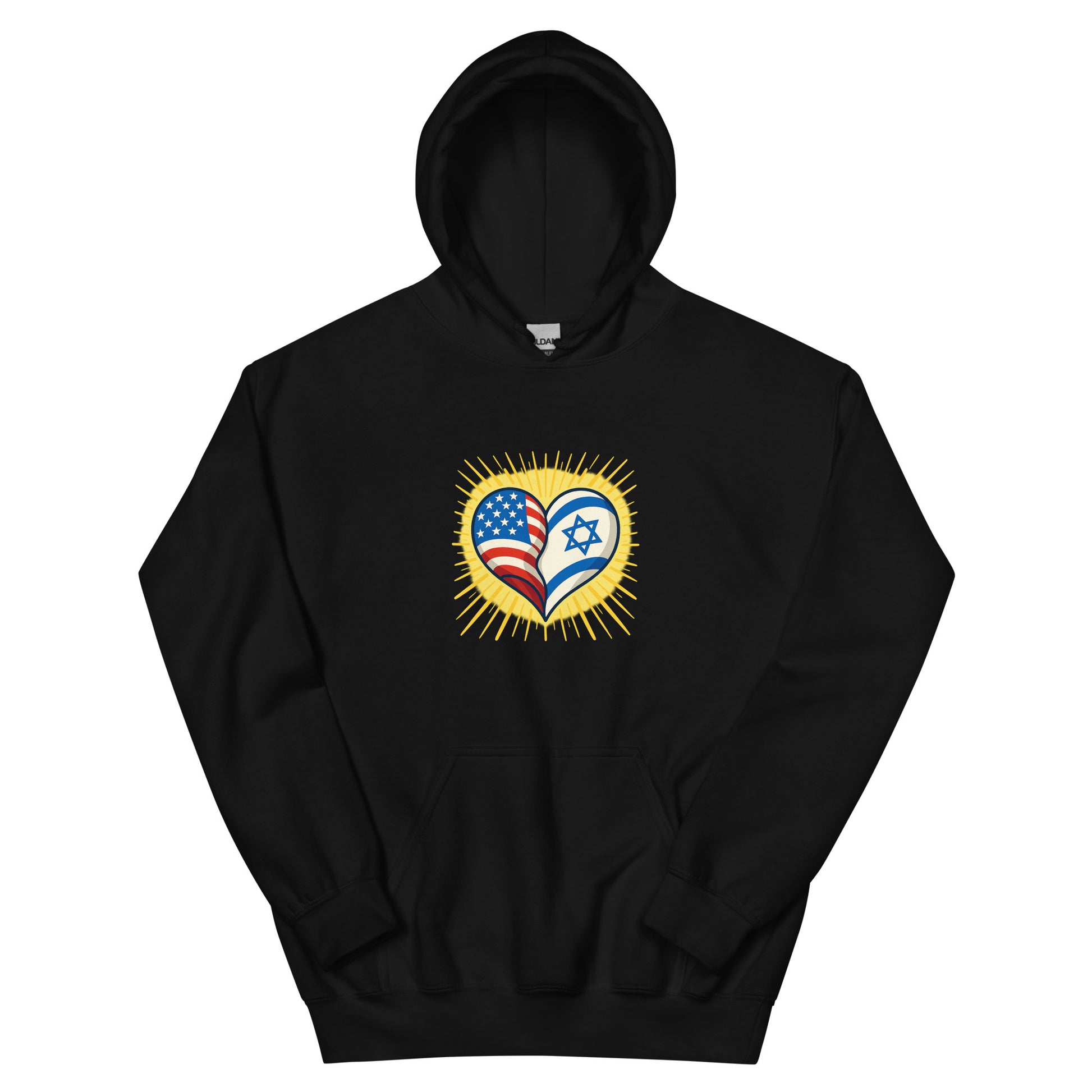 America & Israel Unisex Heavy Blend Hoodie - American Zionist