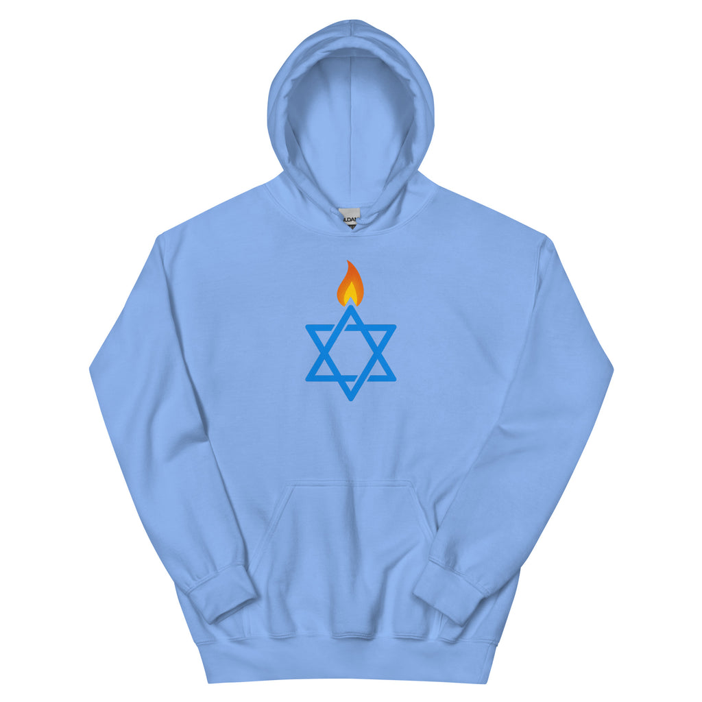 Fire Stars Of David Unisex Heavy Blend Hoodie - American Zionist