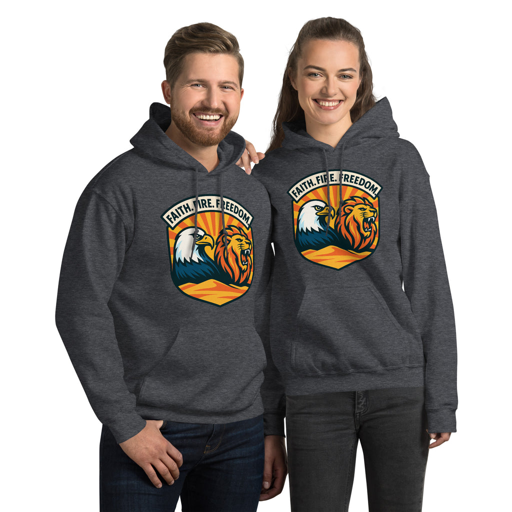 Lions Eagles Rise Unisex Heavy Blend Hoodie - American Zionist