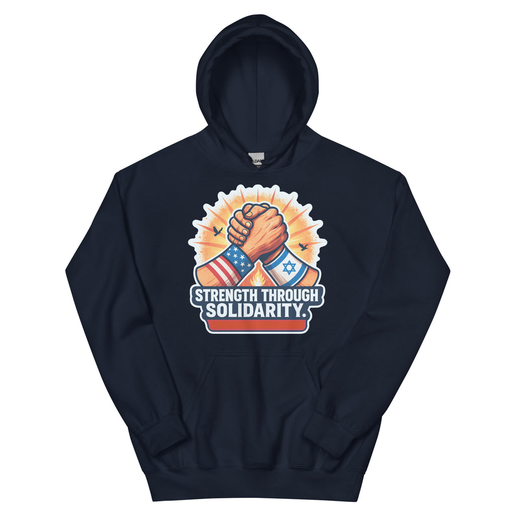Strength Through Solidarity Unisex Heavy Blend Hoodie - American Zionist