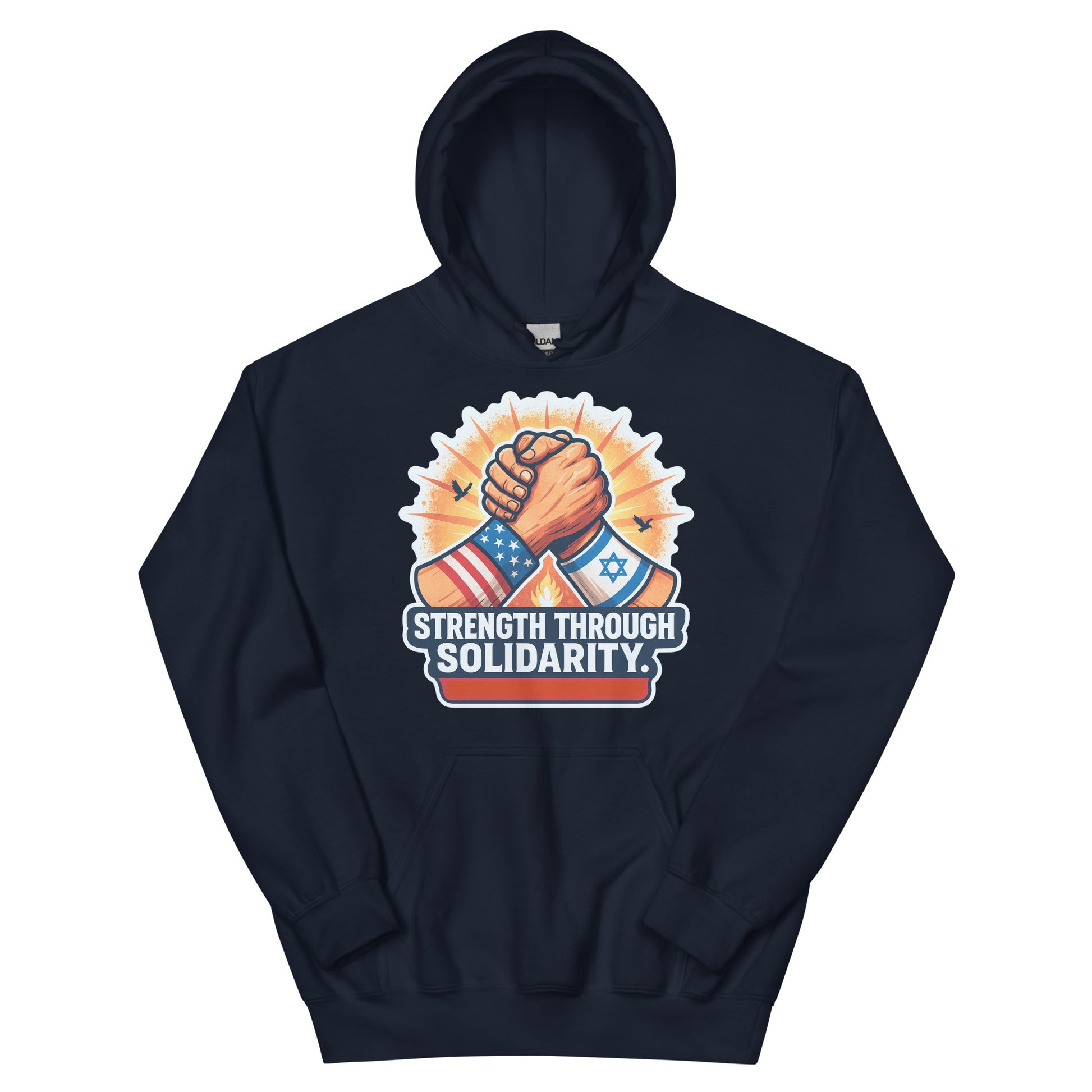 Strength Through Solidarity Unisex Heavy Blend Hoodie - American Zionist
