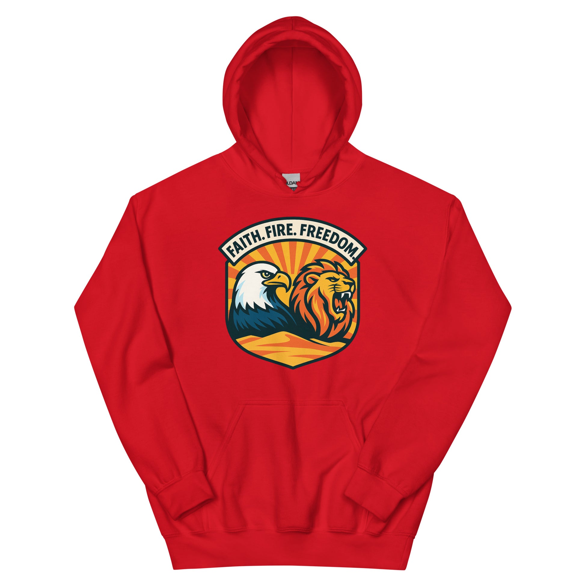 Lion Of Israel Unisex Heavy Blend Hoodie - American Zionist