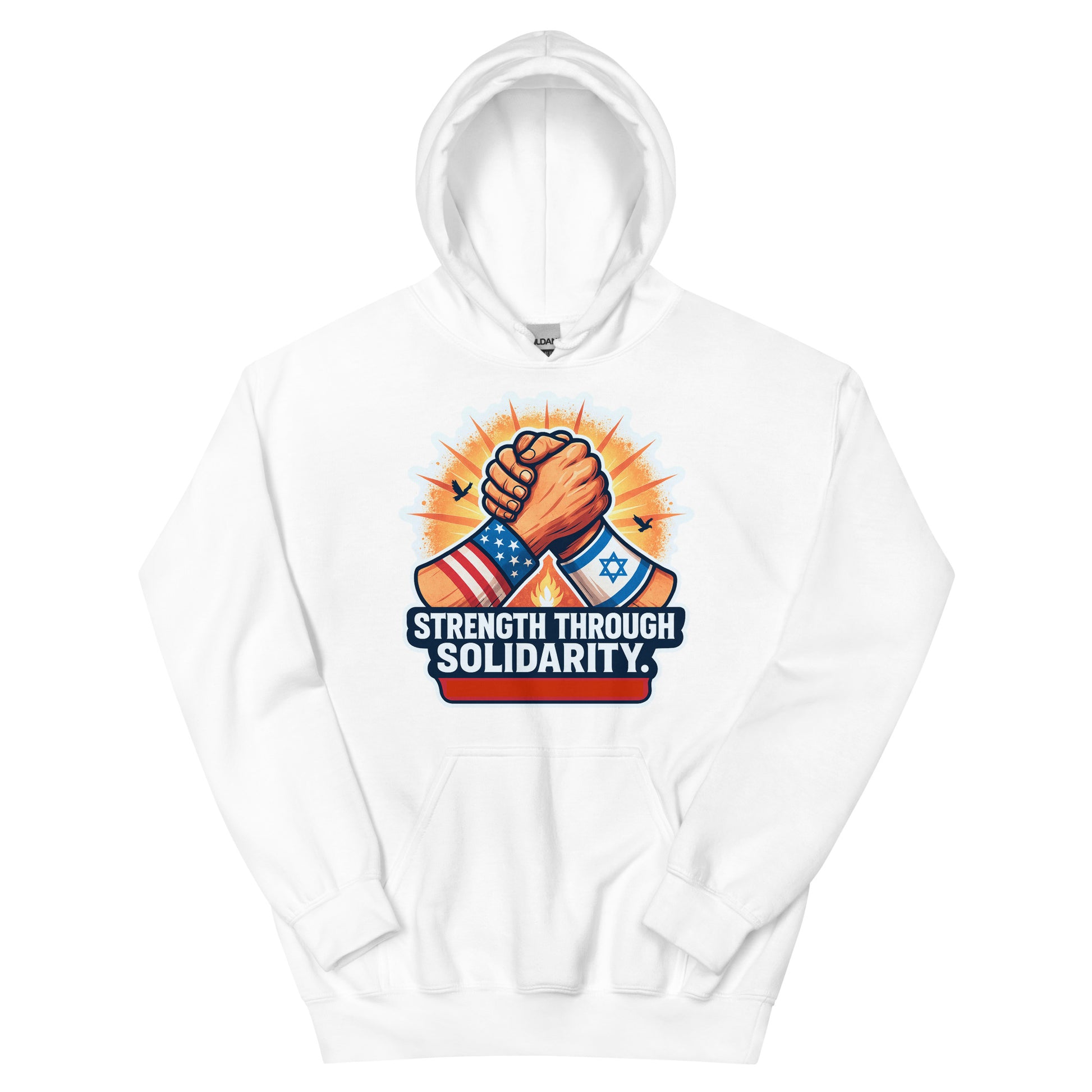 Strength Through Solidarity Unisex Heavy Blend Hoodie - American Zionist