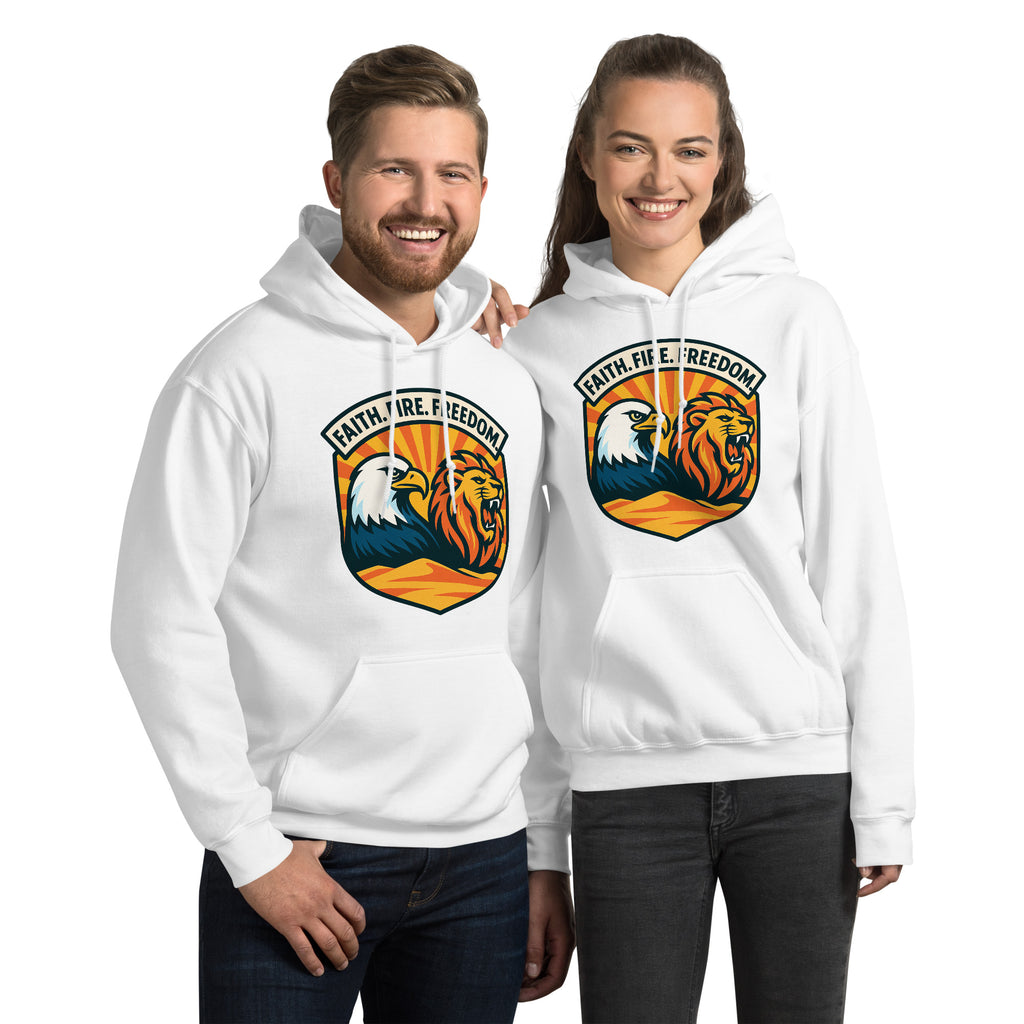 Lions Eagles Rise Unisex Heavy Blend Hoodie - American Zionist