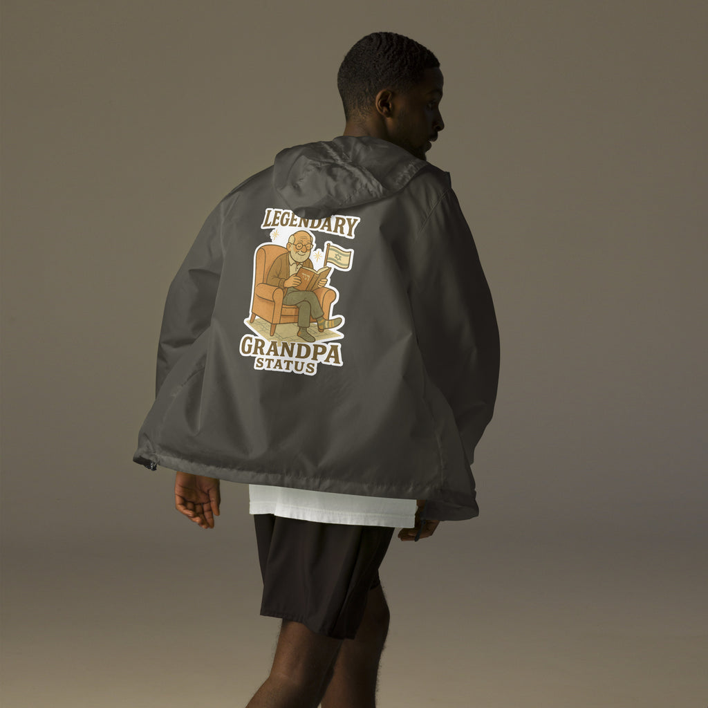 Legendary Grandpa Unisex Lightweight Zip Up Windbreaker - American Zionist