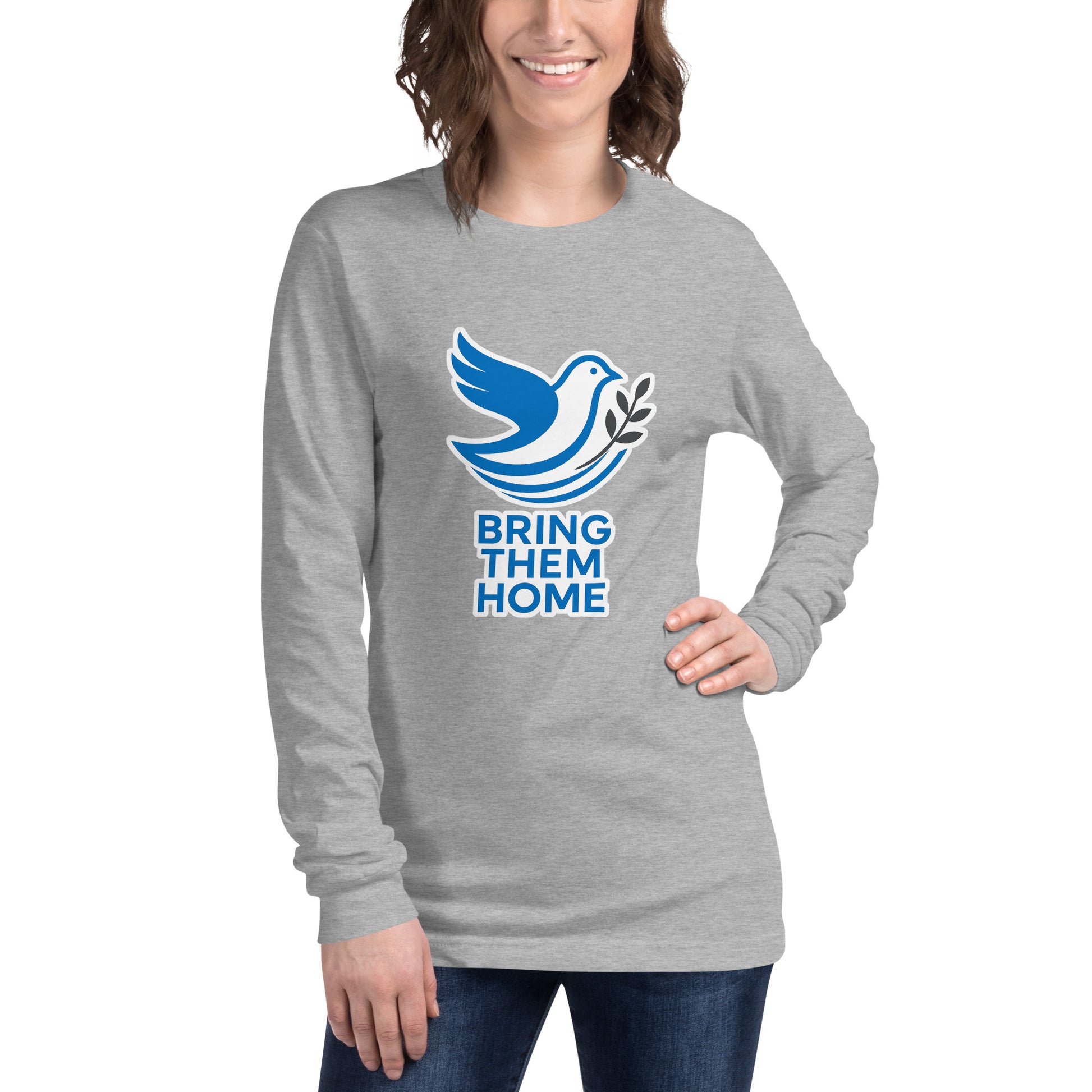 Dove Bring Them Home Unisex Long Sleeve Tee - American Zionist