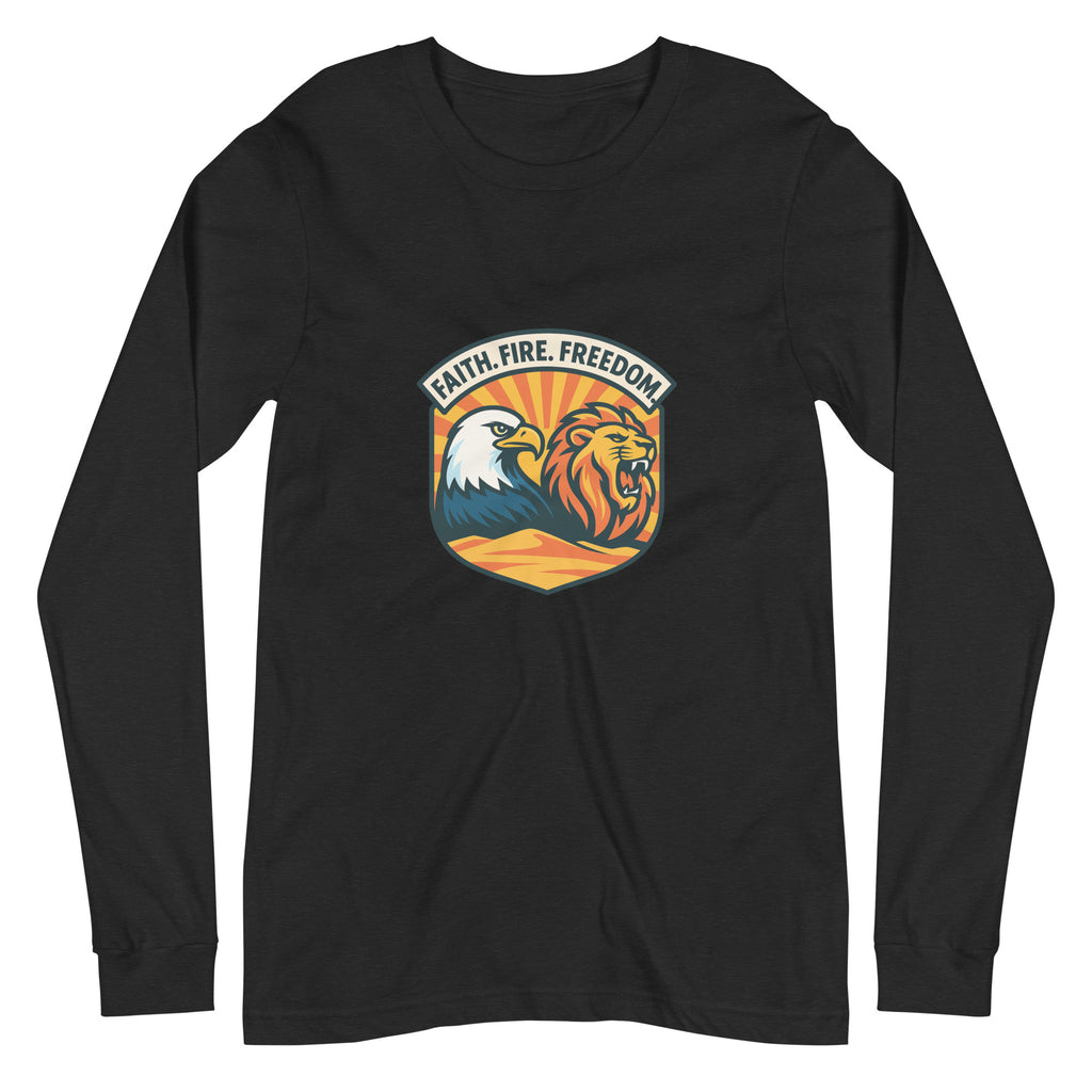 Lions Eagles Rise Unisex Long Sleeve Tee - American Zionist