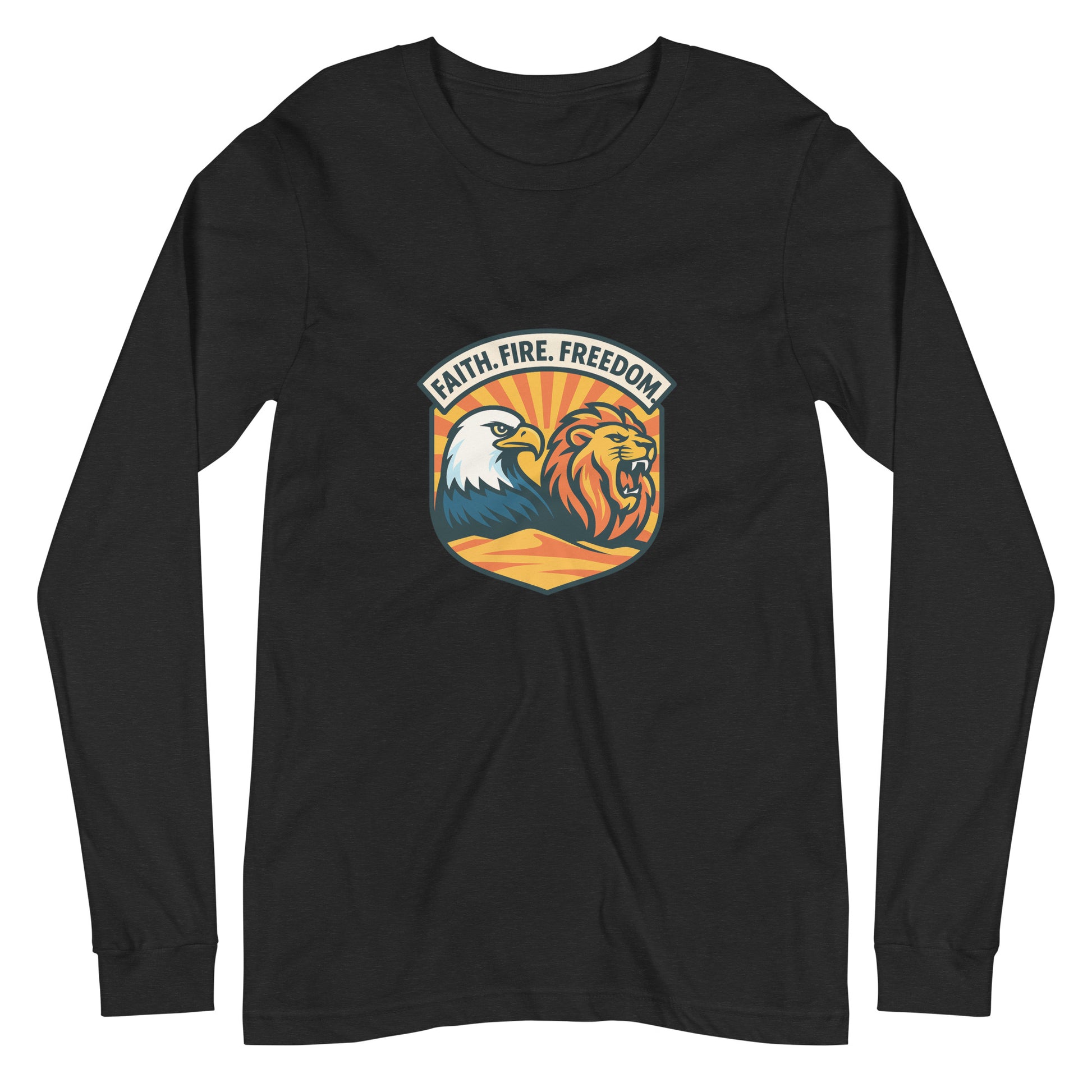 Lions Eagles Rise Unisex Long Sleeve Tee - American Zionist